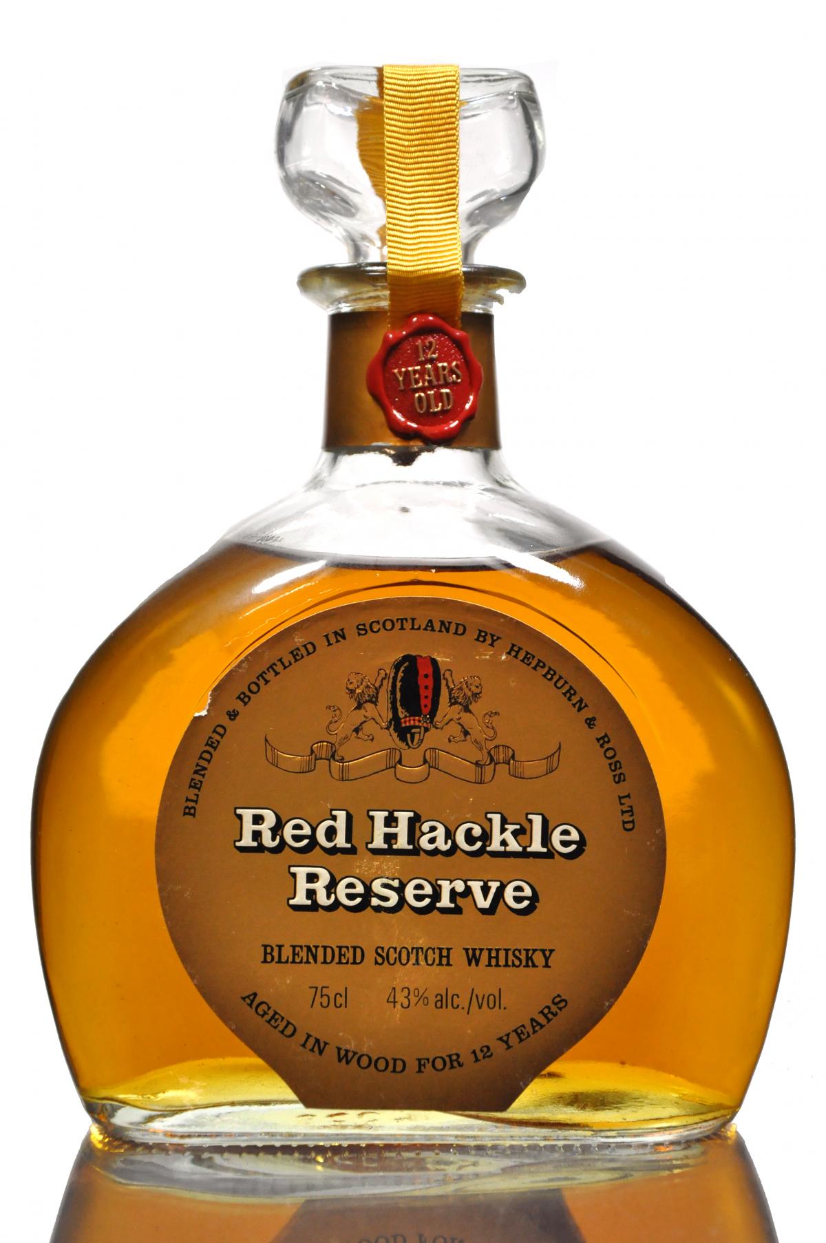 Red Hackle 12 Year Old - 1980s