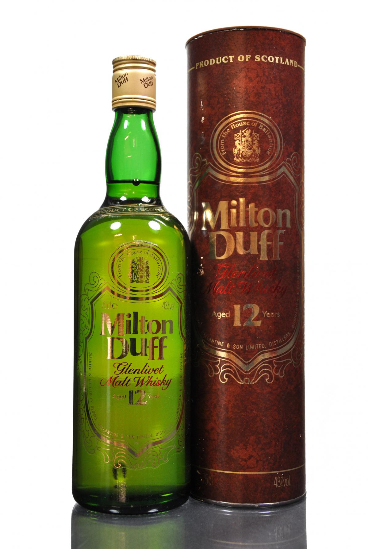 Miltonduff 12 Year Old - Circa 1990