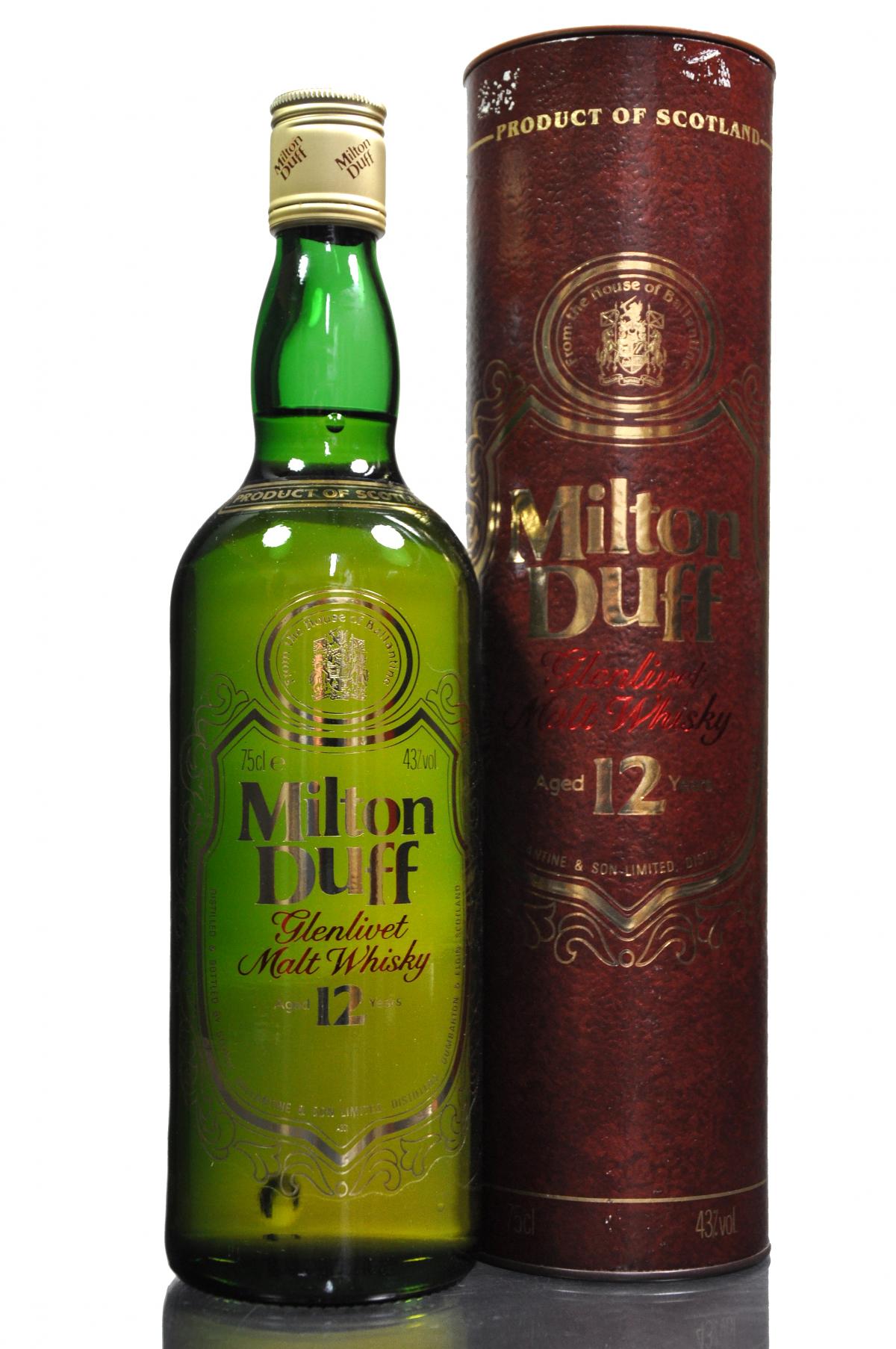 Miltonduff 12 Year Old - Circa 1990