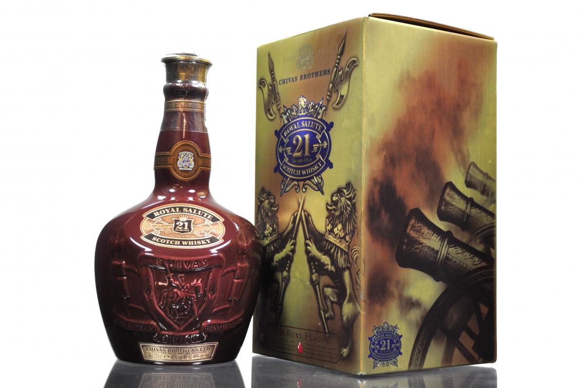 Royal Salute 21 Year Old - Burgundy Decanter