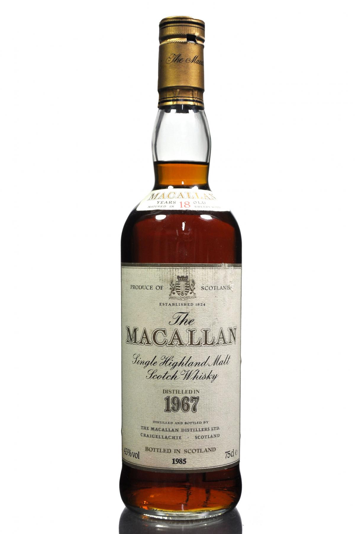 Macallan 1967-1985 - 18 Year Old