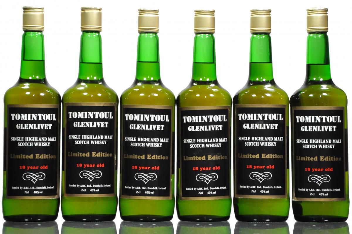 6 x Tomintoul-Glenlivet 1967-1985 - 18 Year Old