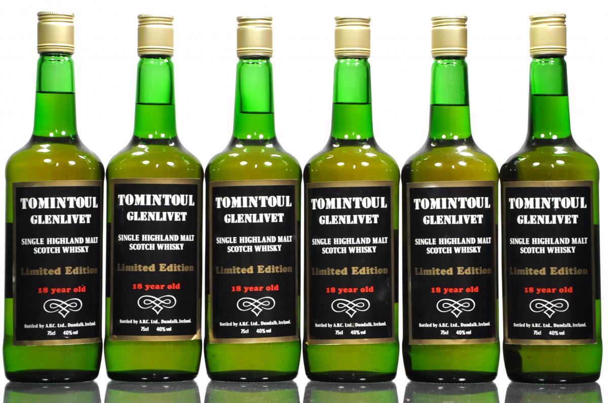 6 x Tomintoul-Glenlivet 1967-1985 - 18 Year Old
