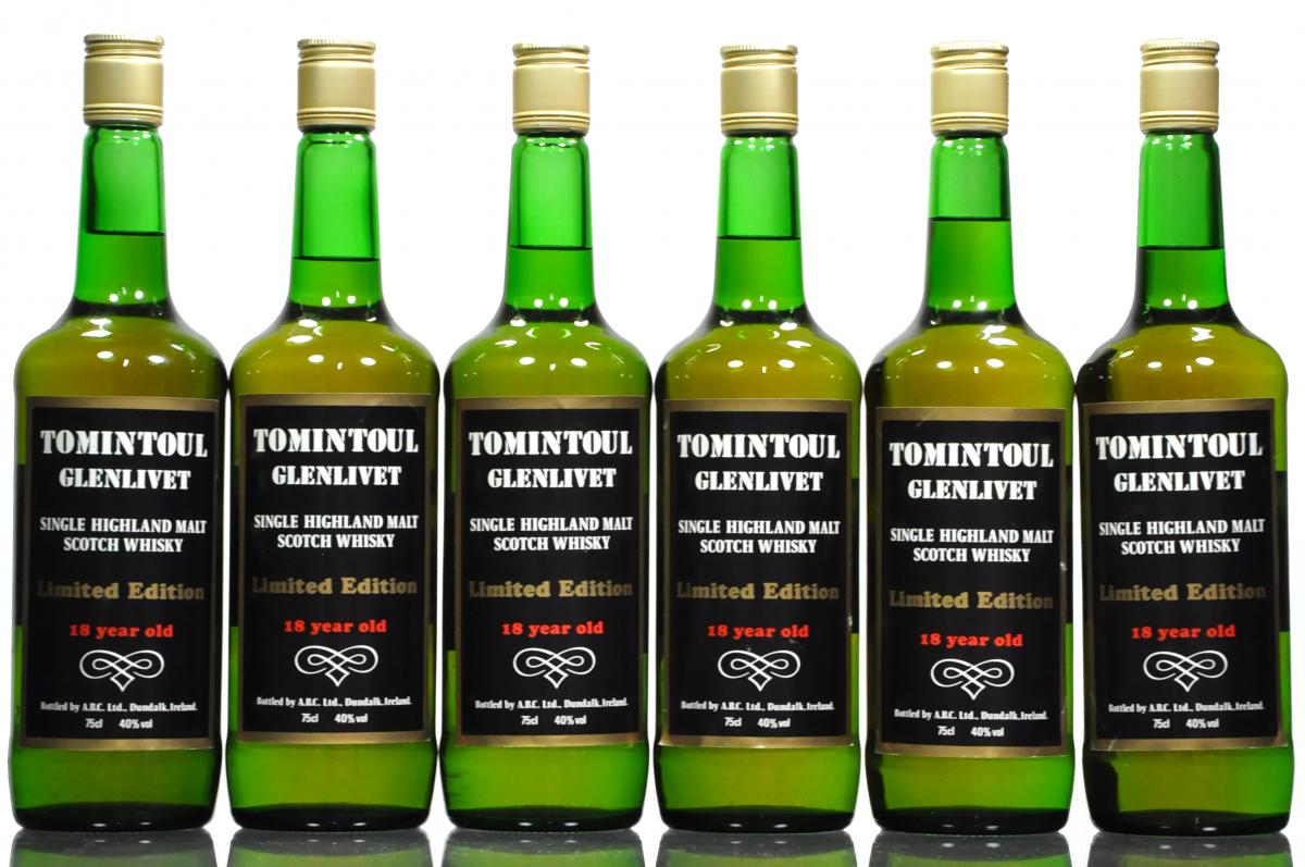 6 x Tomintoul-Glenlivet 1967-1985 - 18 Year Old