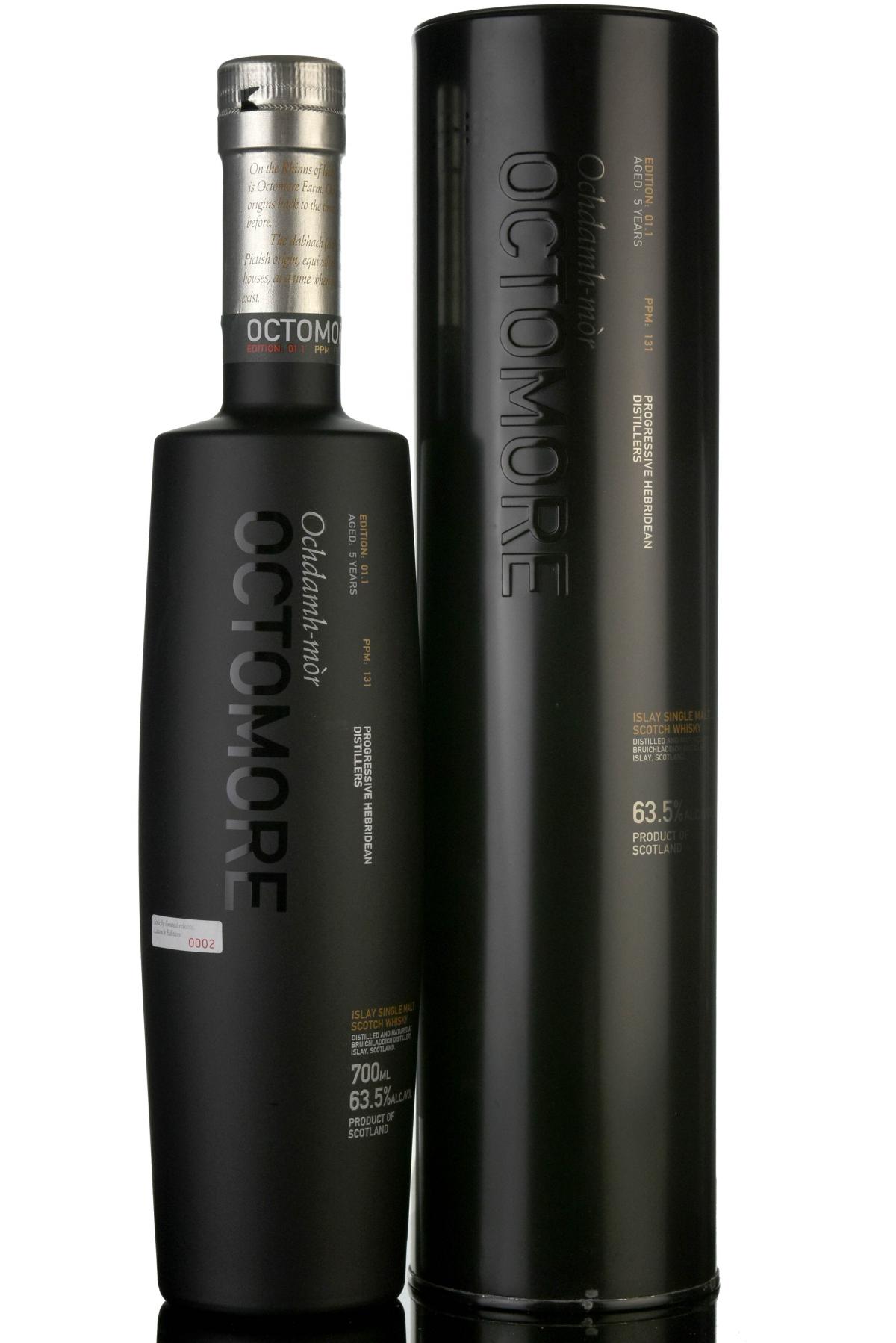 Bruichladdich Octomore 1.1 - inaugural Release