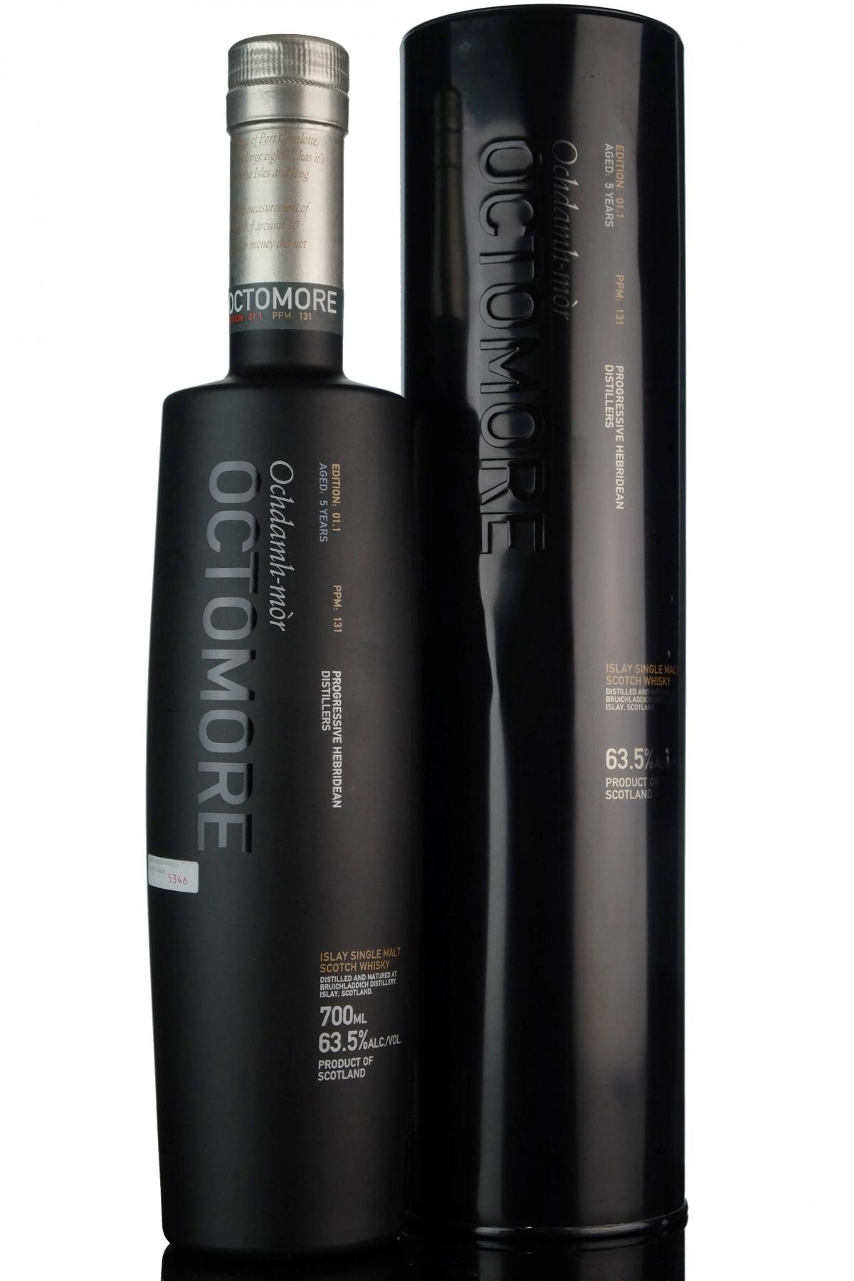 Bruichladdich Octomore 1.1 - inaugural Release
