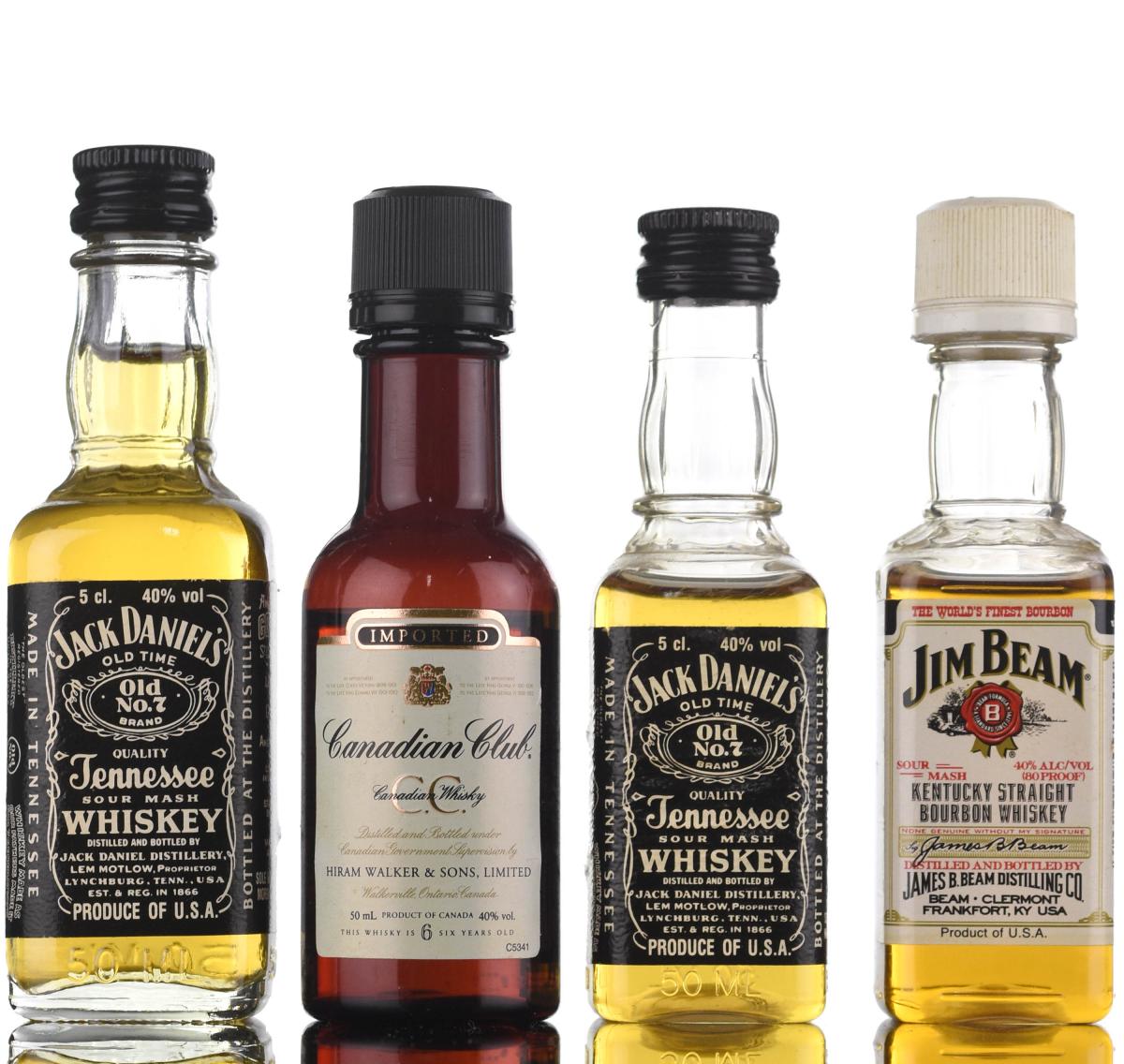 4 x Bourbon Miniatures
