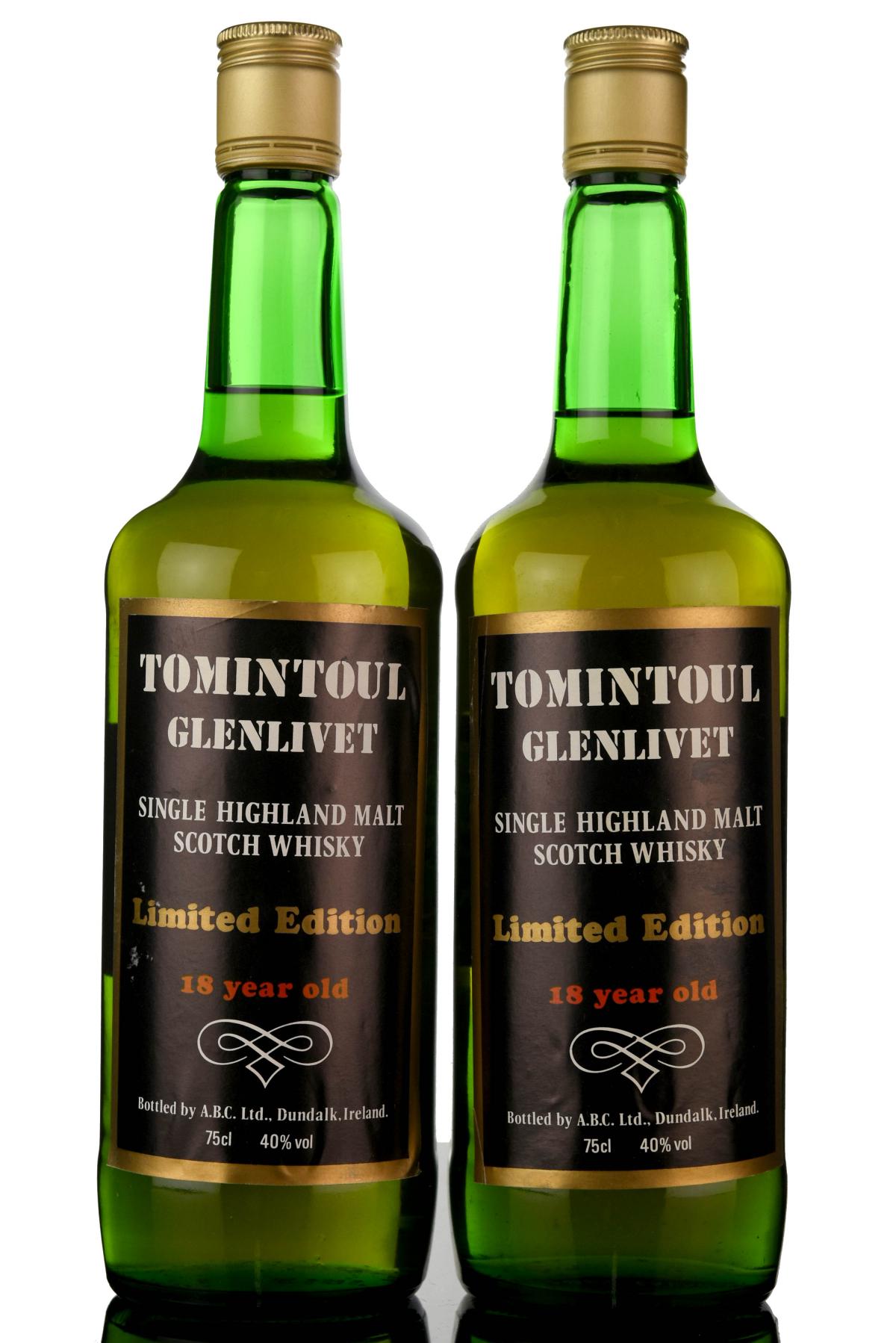 2 x Tomintoul-Glenlivet 1967-1985 - 18 Year Old