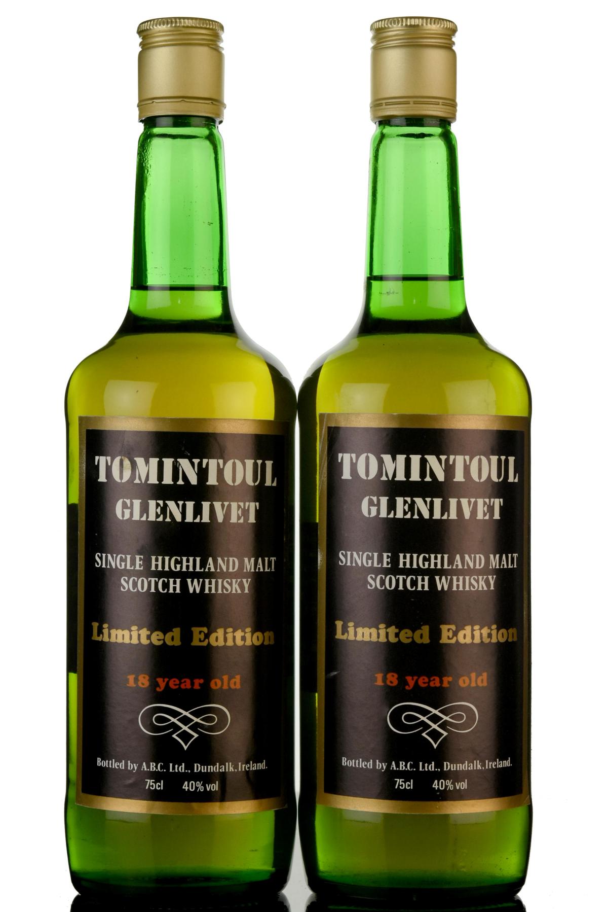 2 x Tomintoul-Glenlivet 1967-1985 - 18 Year Old