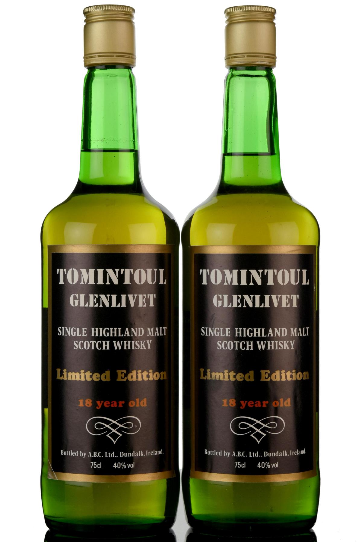 2 x Tomintoul-Glenlivet 1967-1985 - 18 Year Old