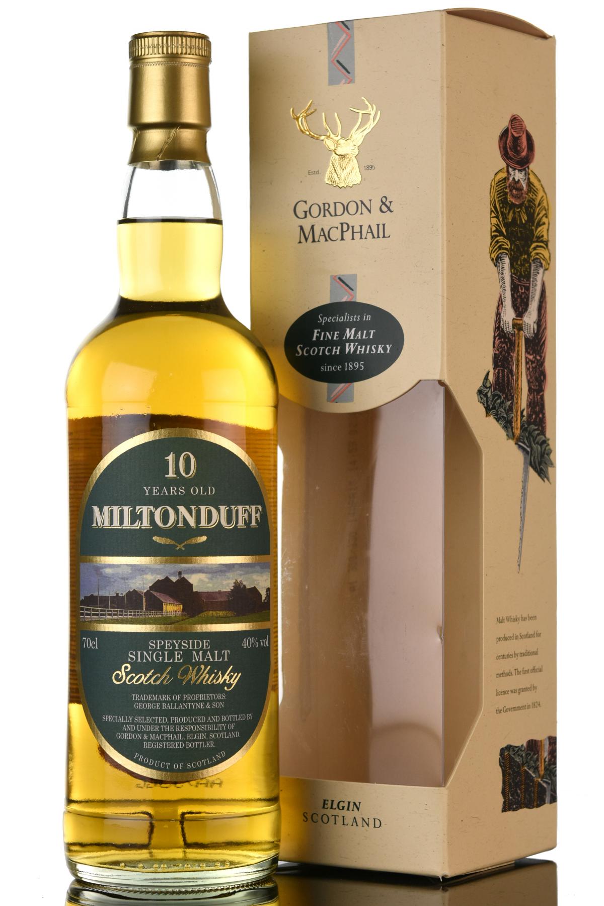 Miltonduff 10 Year Old - Gordon & MacPhail