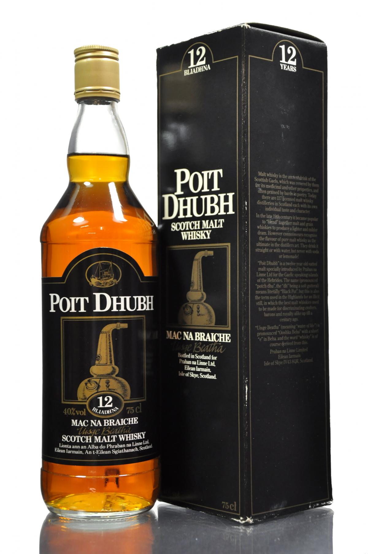 Poit Dhubh 12 Year Old - 1980s