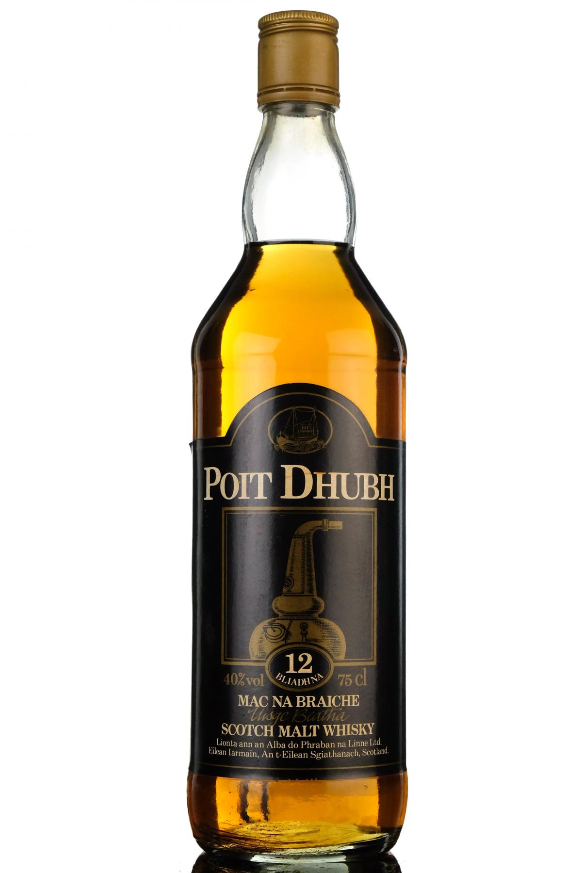 Poit Dhubh 12 Year Old - 1980s