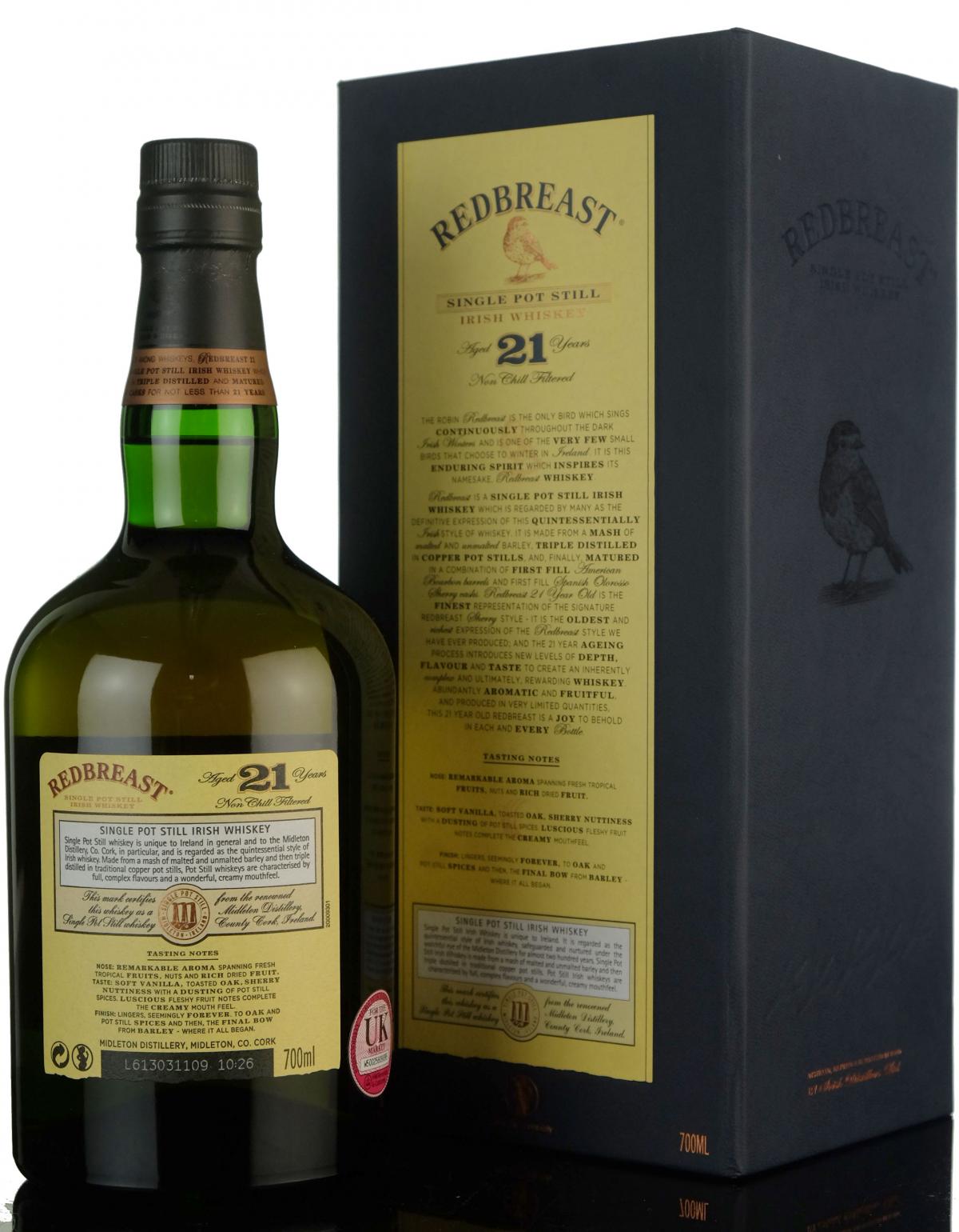 Redbreast 21 Year Old - Irish Whiskey