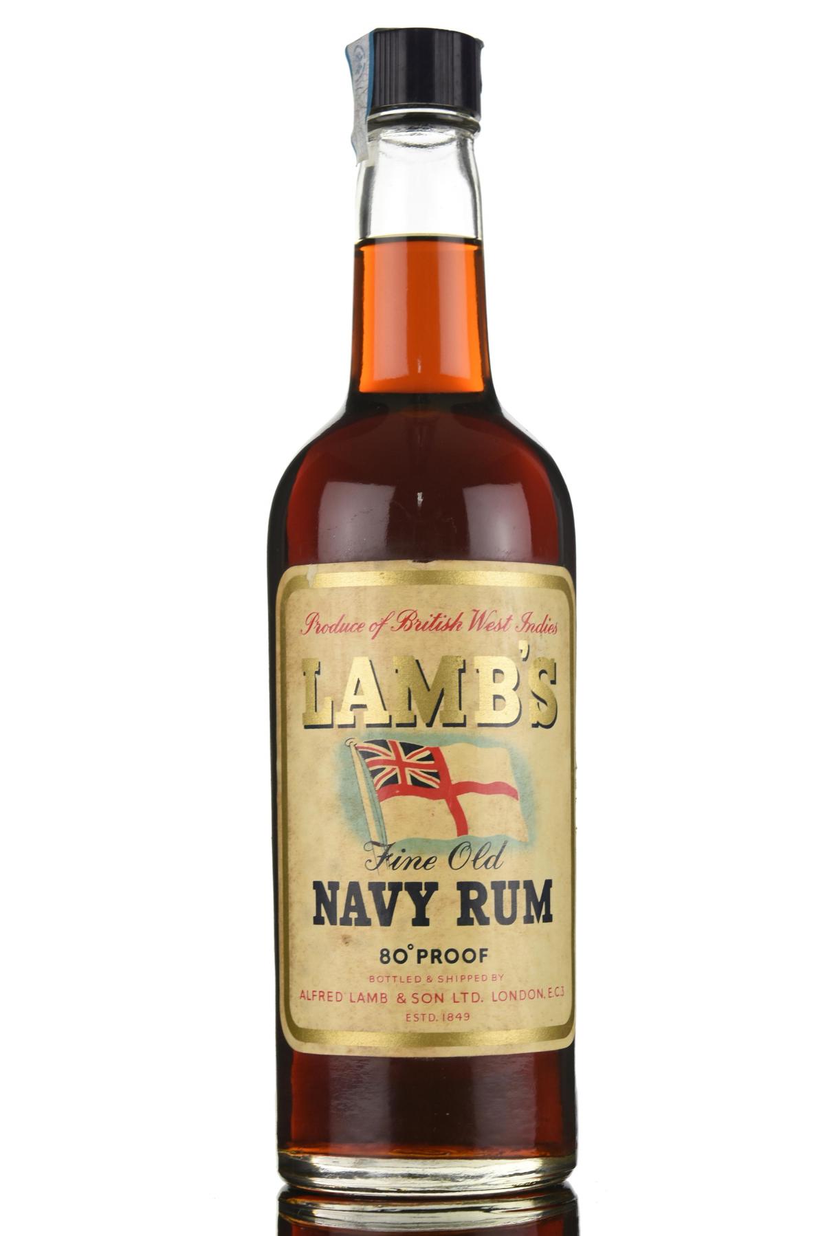 Lambs Fine Old Navy Rum - Pre 1962