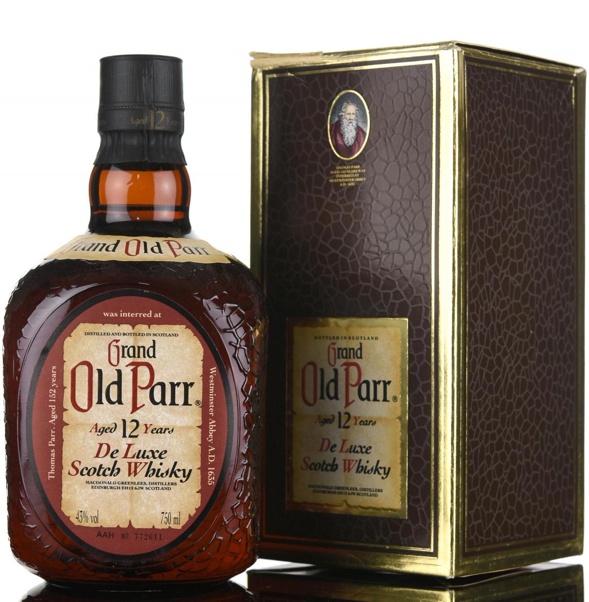 Grand Old Parr 12 Year Old - 1980s