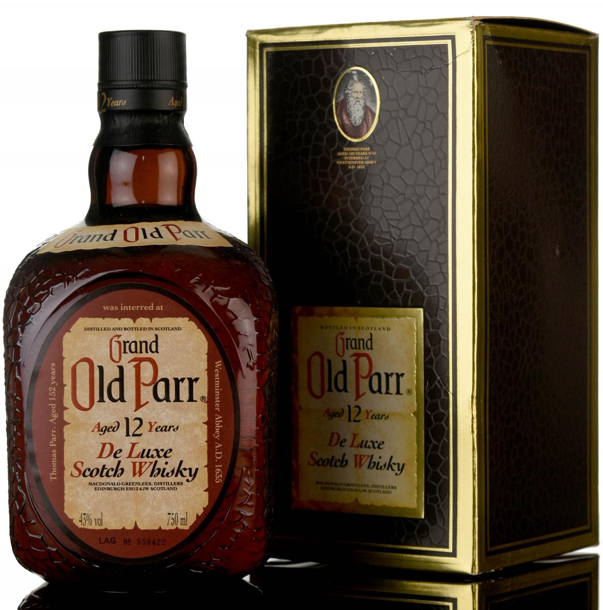 Grand Old Parr 12 Year Old - 1980s