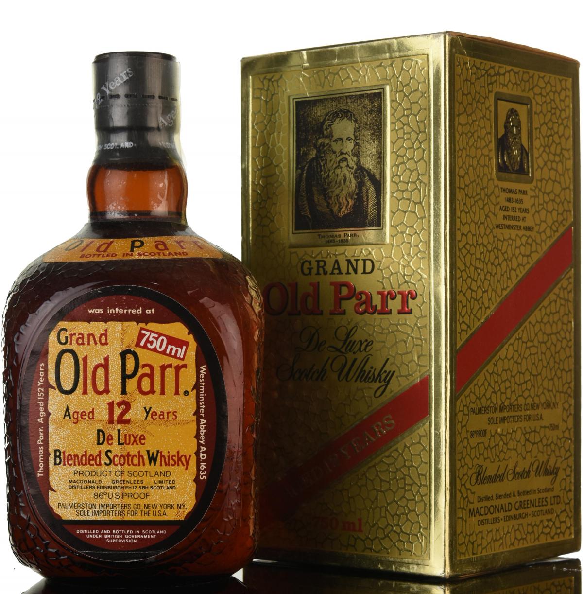 Grand Old Parr 12 Year Old - 1980s