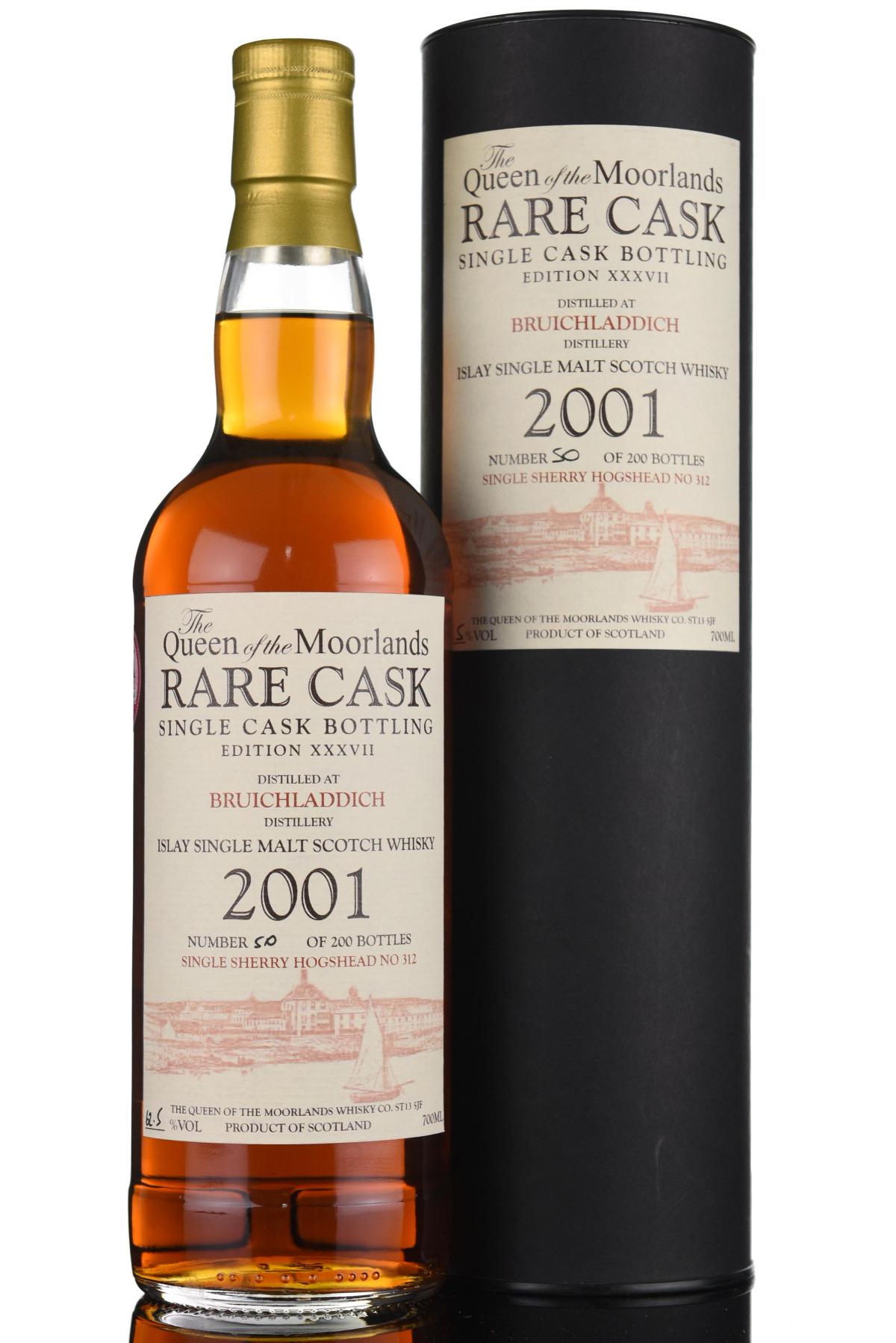 Bruichladdich 2001-2011 - Queen Of The Moorlands - Whisky Online Exclusive