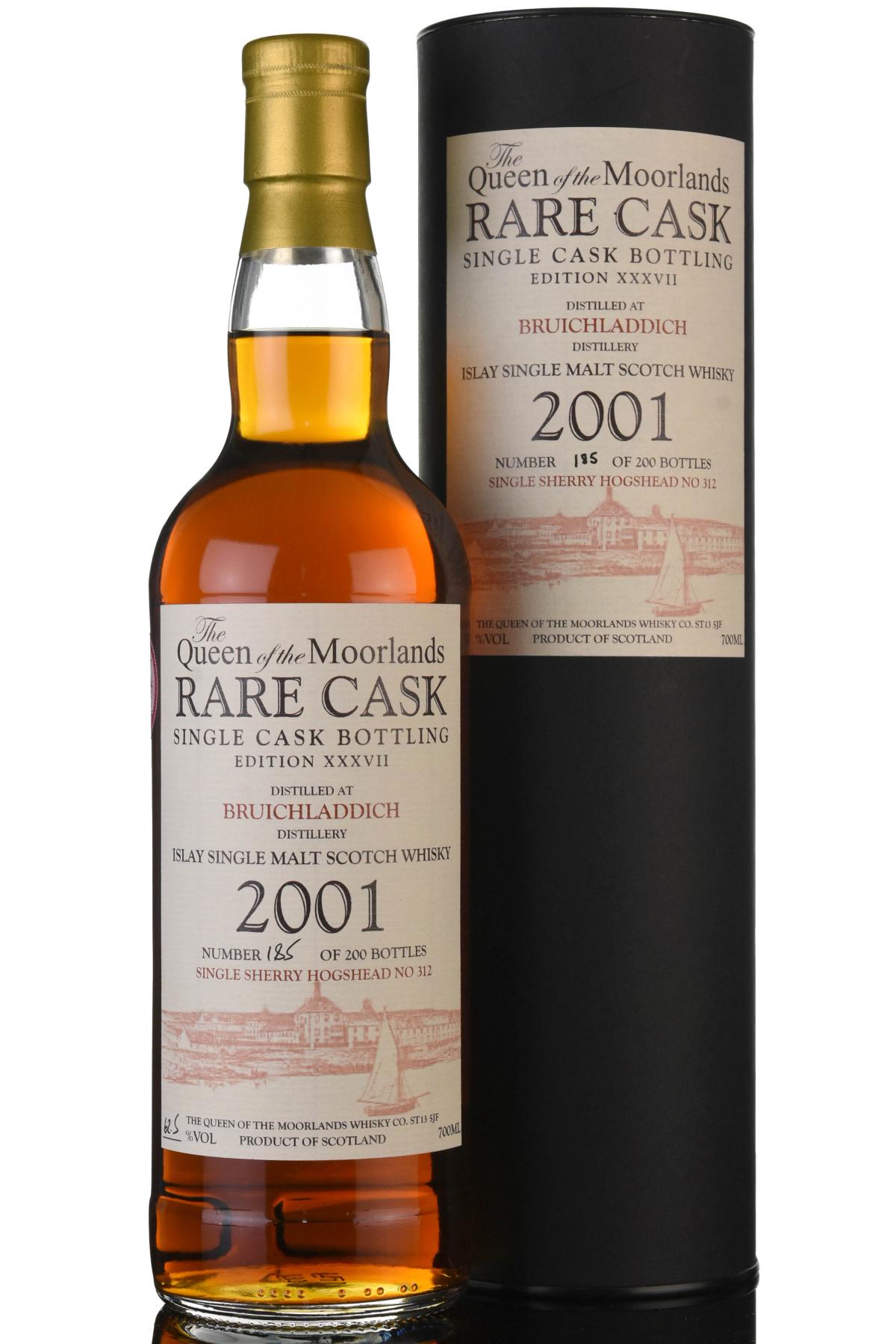 Bruichladdich 2001-2011 - Queen Of The Moorlands - Whisky Online Exclusive