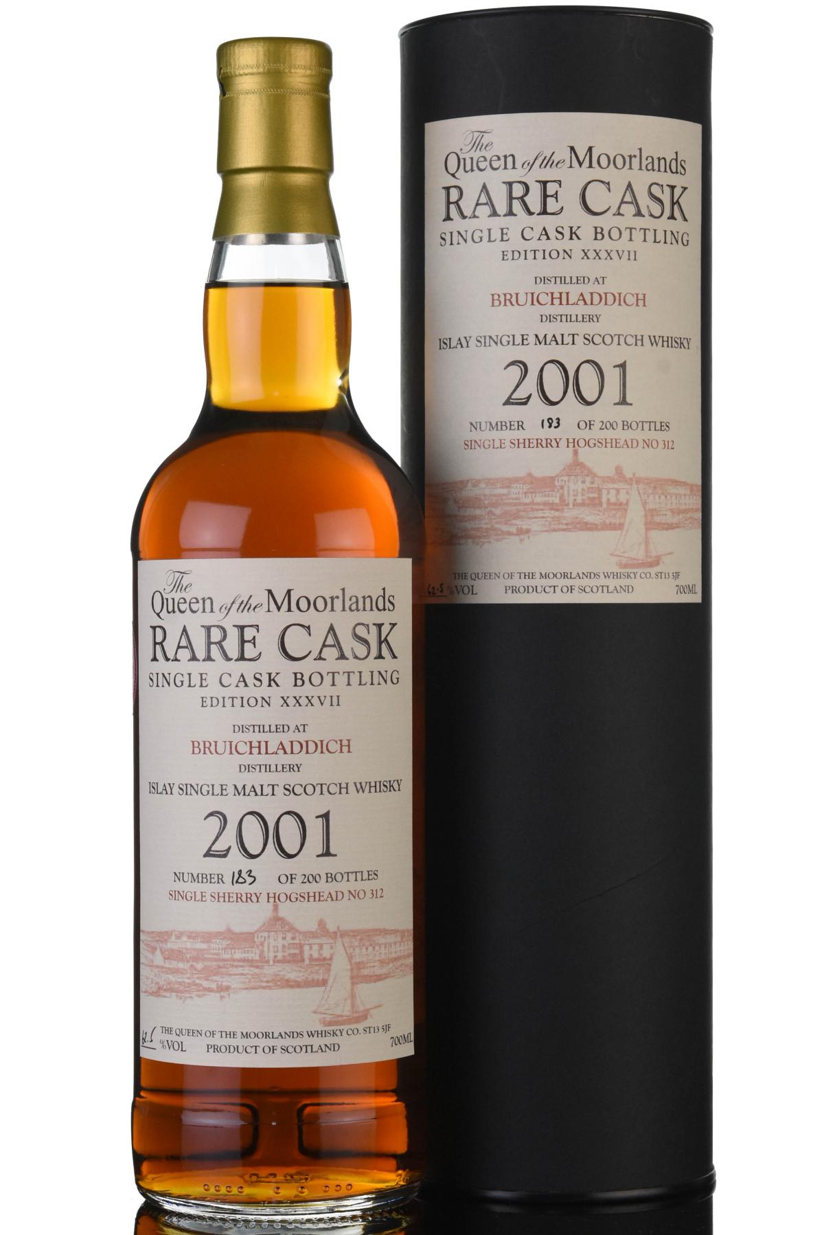 Bruichladdich 2001-2011 - Queen Of The Moorlands - Whisky Online Exclusive