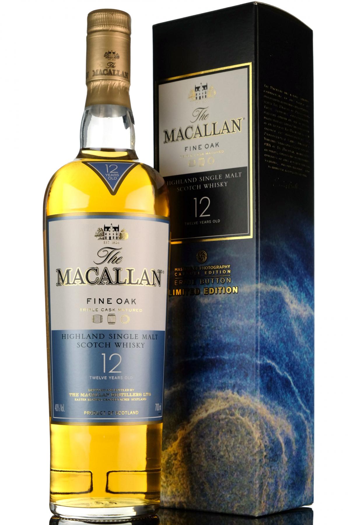 Macallan 12 Year Old - Fine Oak Ernie Button Edition