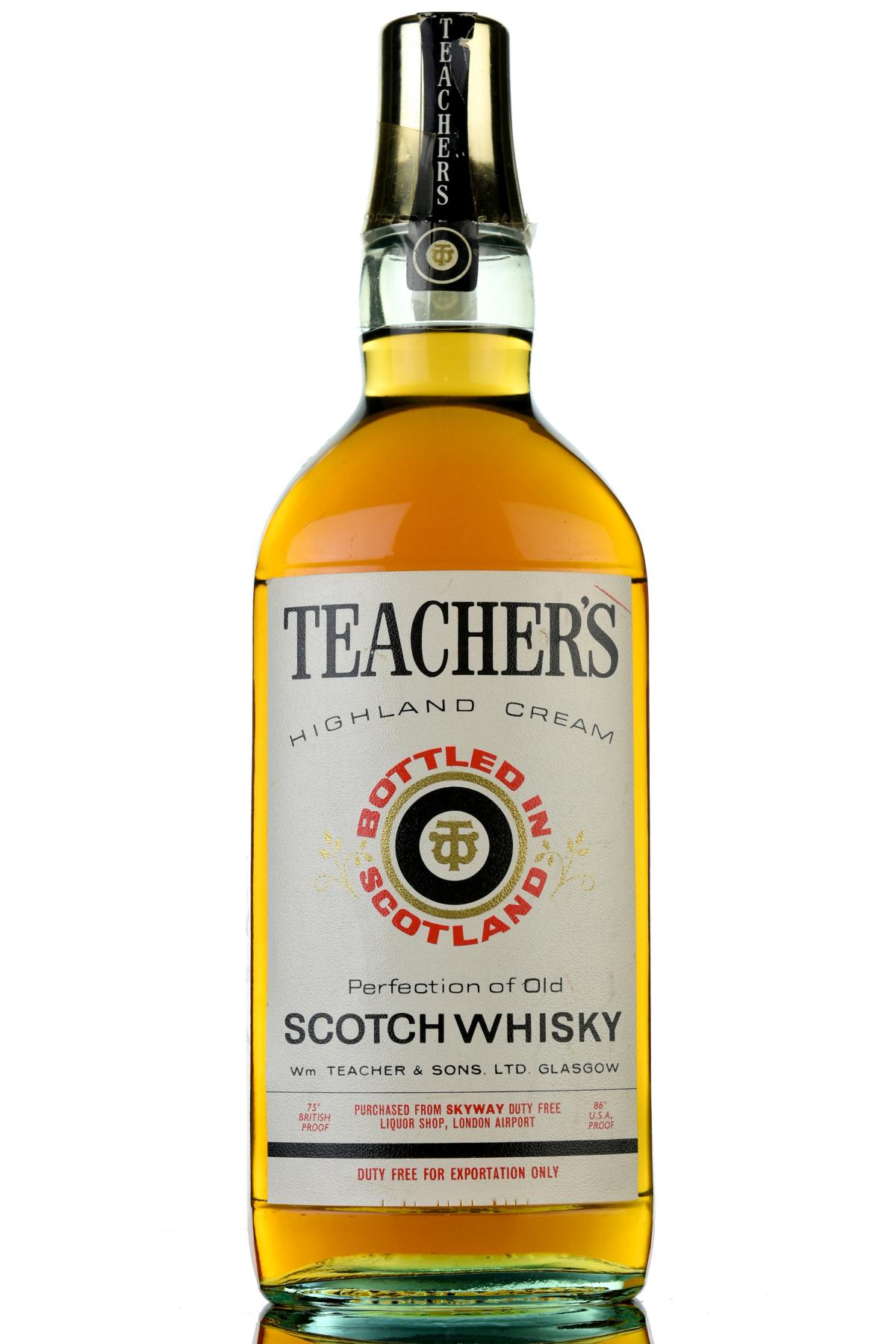 Teachers Highland Cream - 1970s