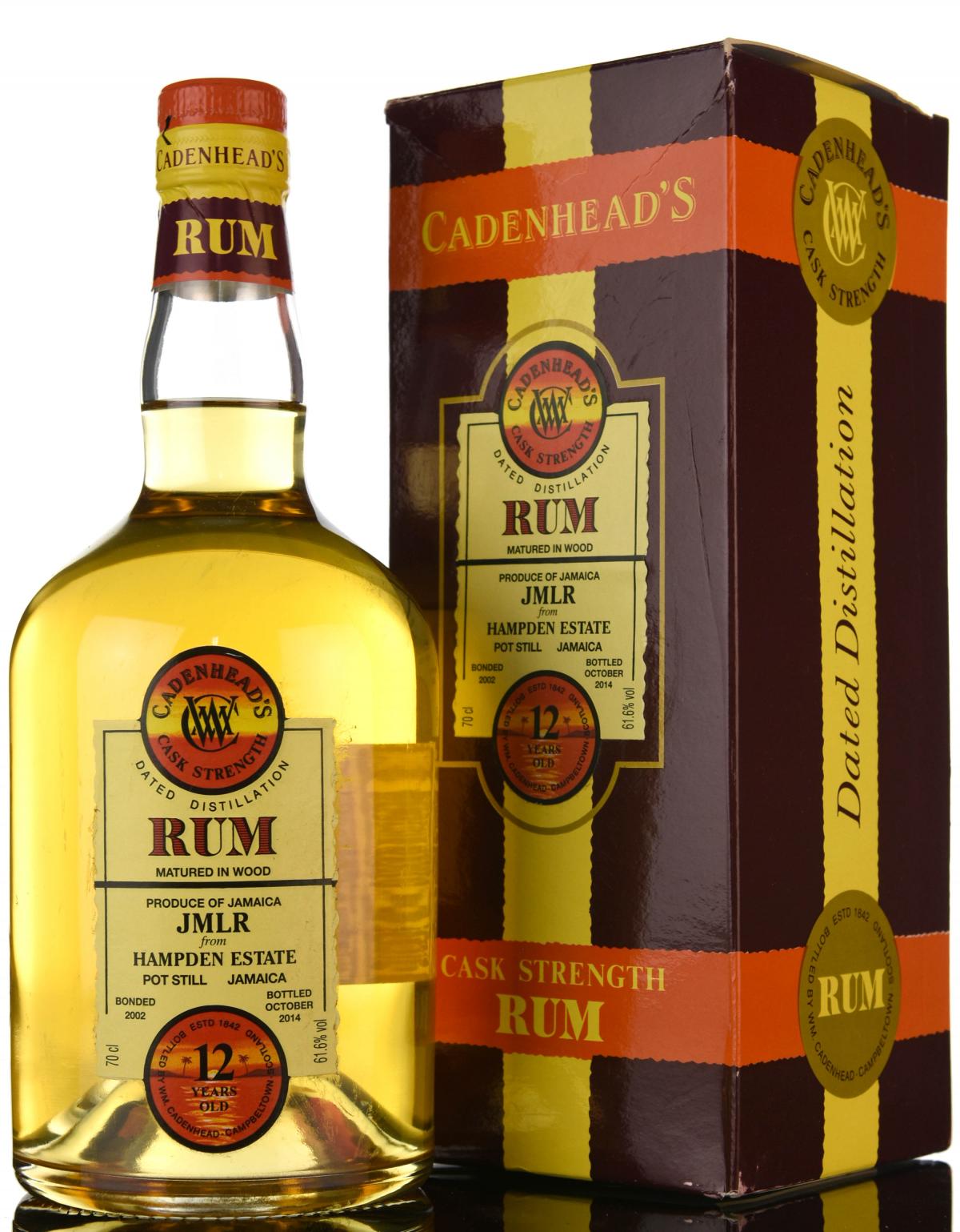 Hampden Estate 2002-2014 - 12 Year Old - Cask Strength - Cadenheads Rum