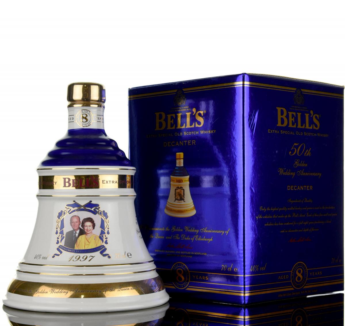 Bells 50th Golden Wedding Anniversary Of The Queen & The Duke Of Edinburgh 1997
