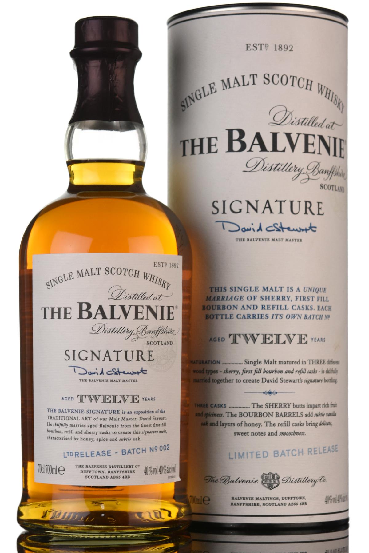 Balvenie 12 Year Old - Signature Batch 2