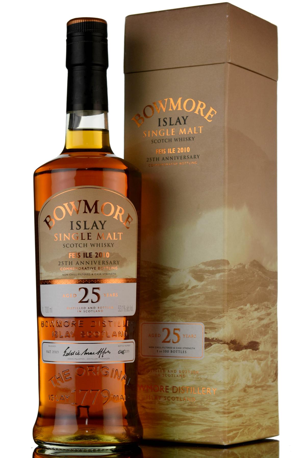 Bowmore 25 Year Old - Festival 2010 - 100 Bottles