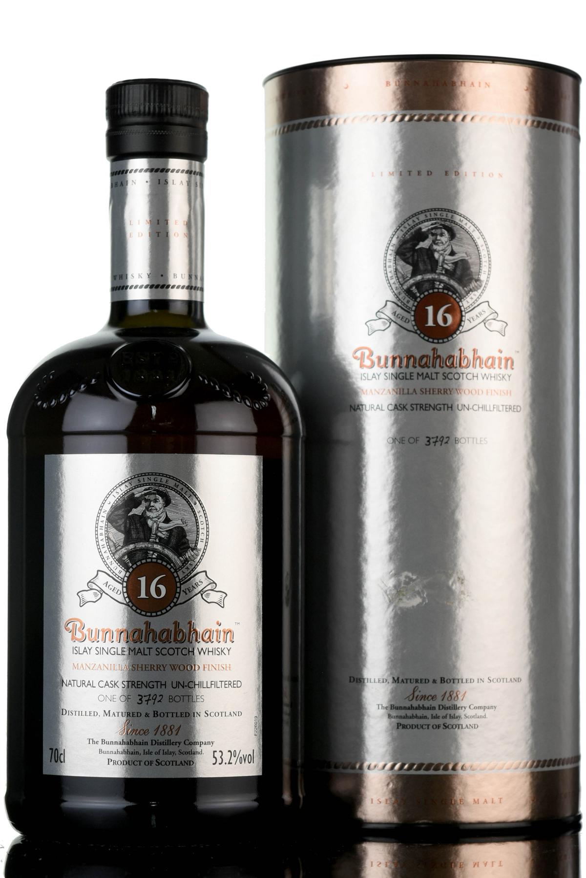 Bunnahabhain 16 Year Old - Manzanilla Sherry
