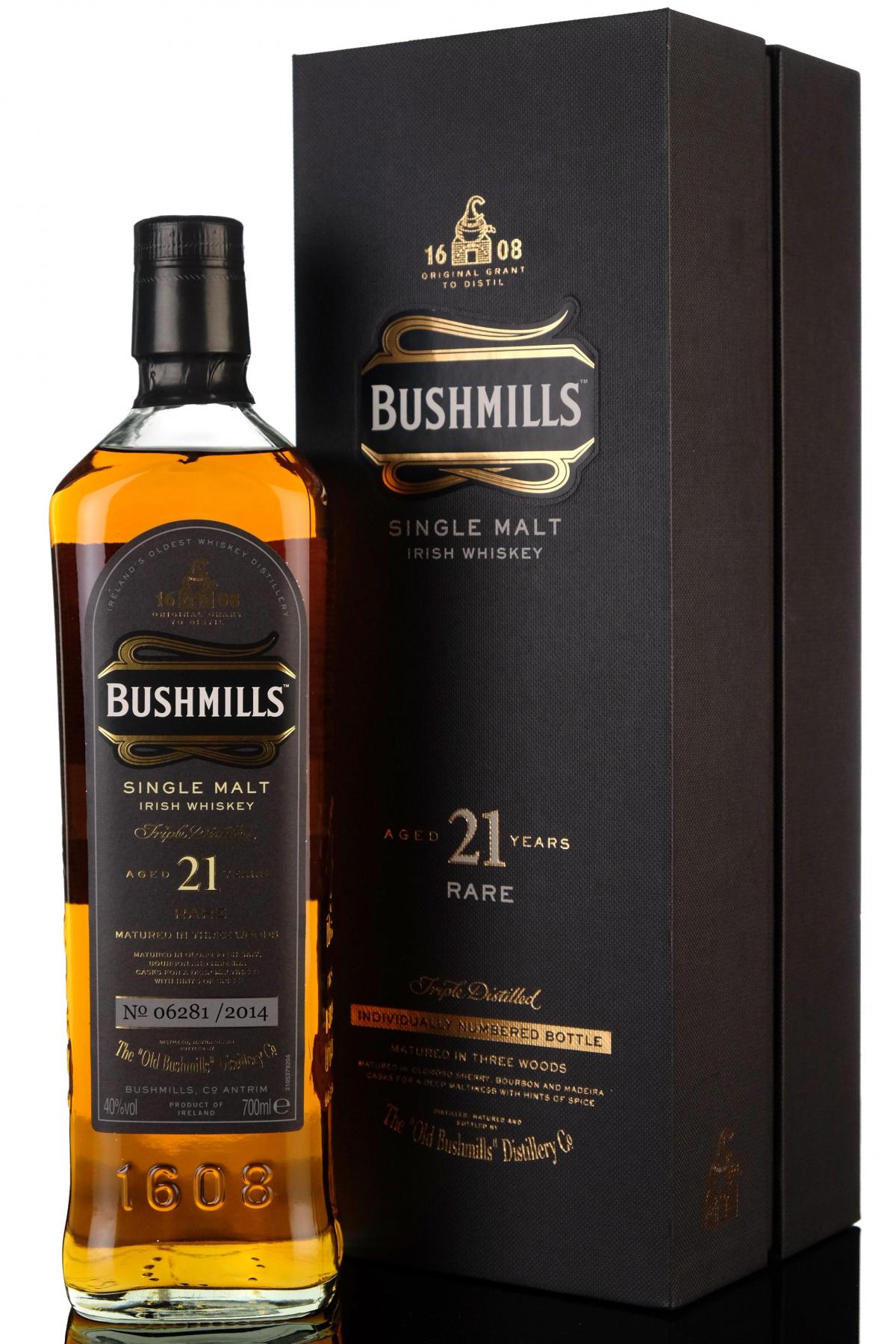 Bushmills 21 Year Old - Three Wood - 2014 Release