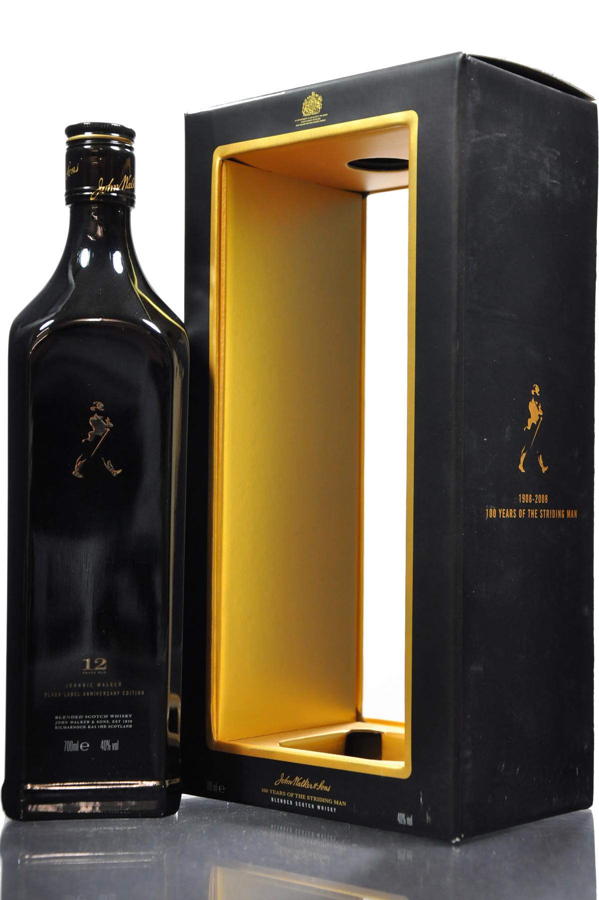 Johnnie Walker 12 Year Old - Black Label - Centenary Of The Striding Man 1909-2009