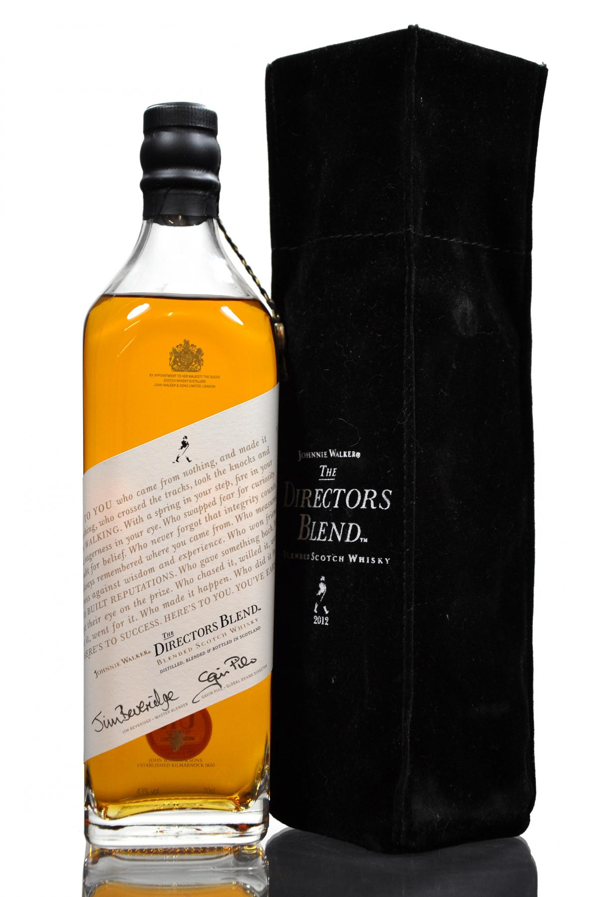 Johnnie Walker Directors Blend - 2012 Edition