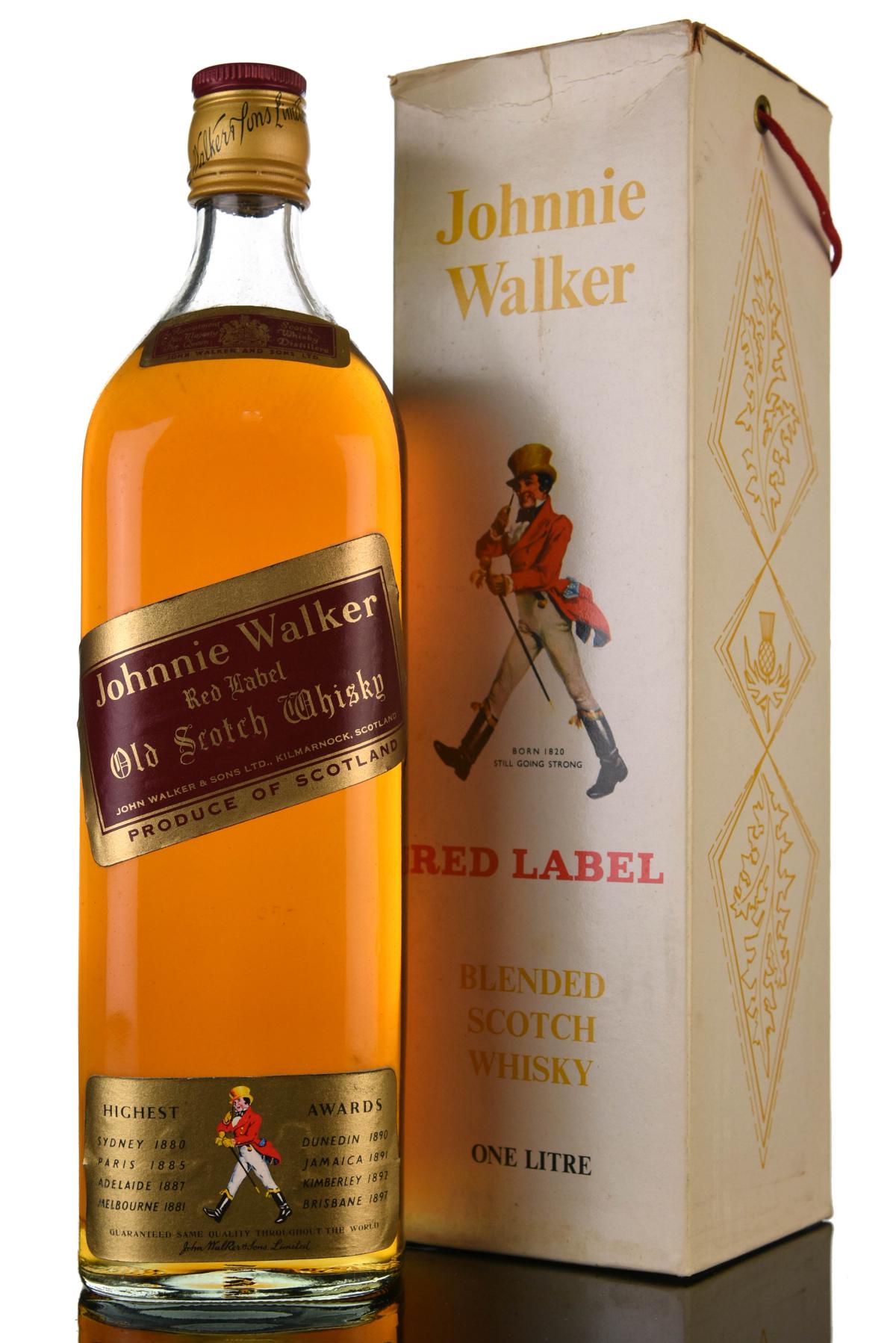 Johnnie Walker Red Label - 1980s - 1 Litre
