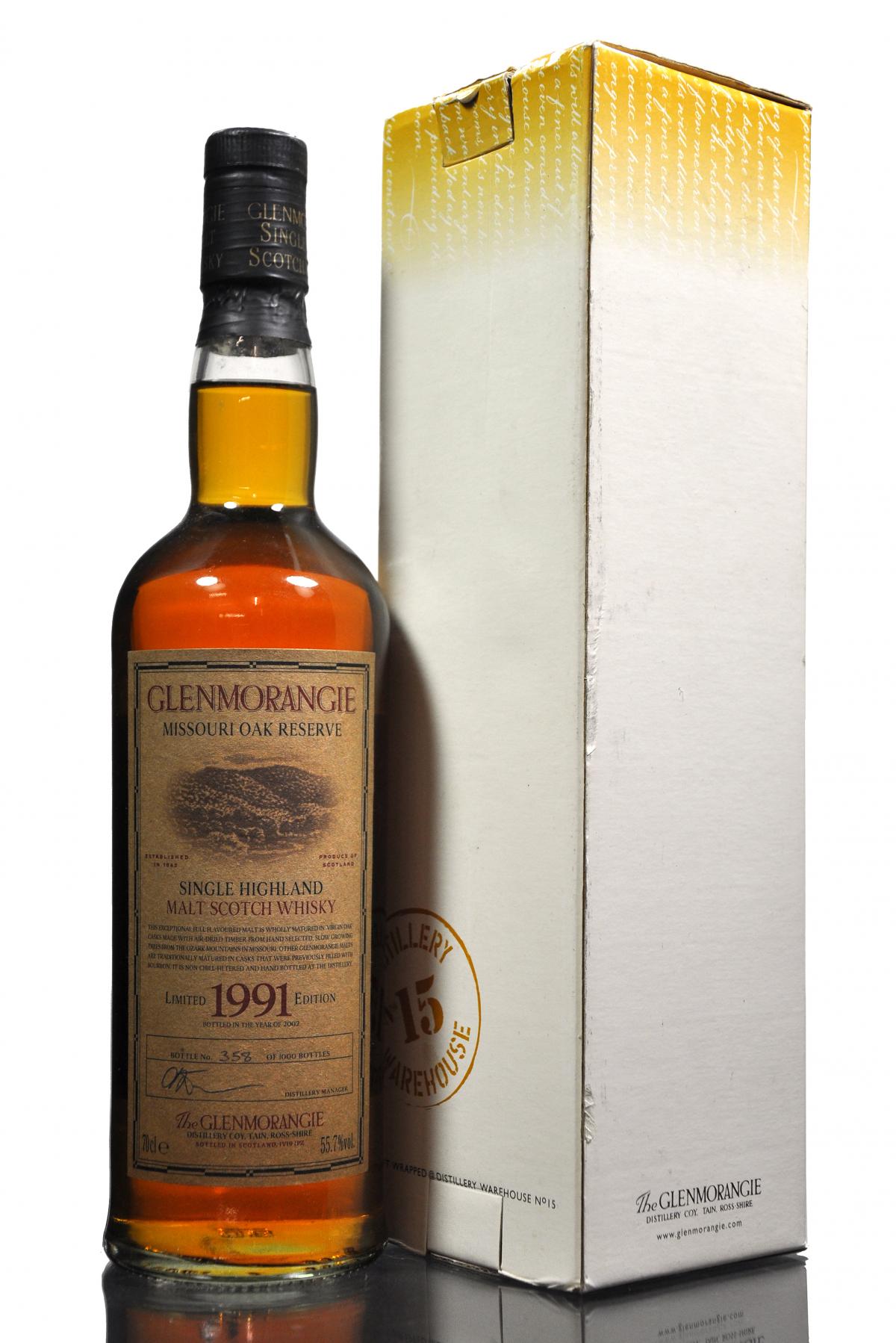 Glenmorangie 1991-2002 - Missouri Oak