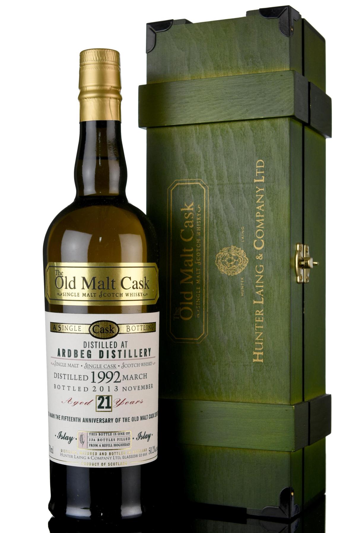 Ardbeg 1992 - 2013 21 Hunter Laing Old Malt Cask