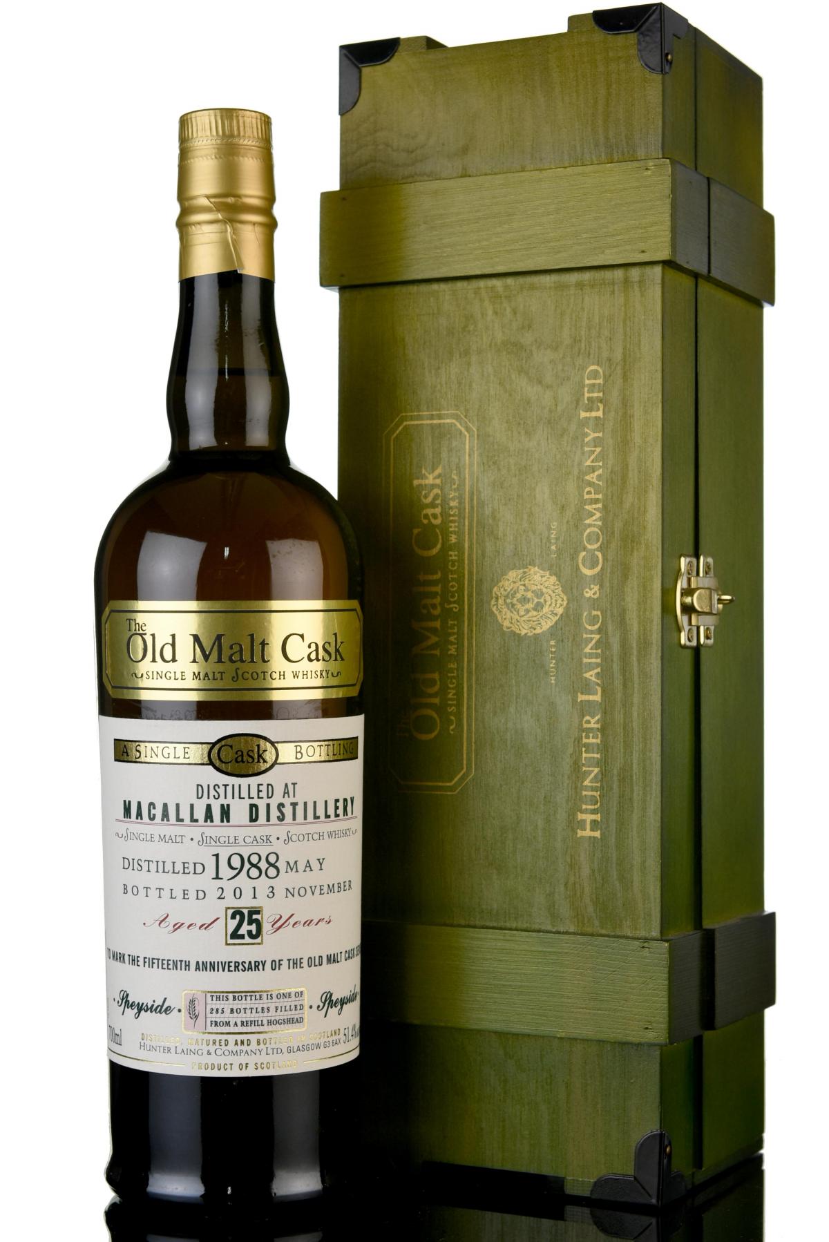 Macallan 1988-2013 - 25 Year Old - Hunter Laing - Old Malt Cask