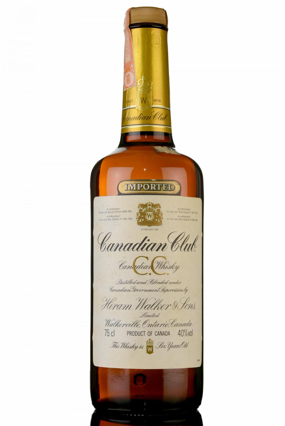 Canadian Club - Canadian Whiskey - 1980s