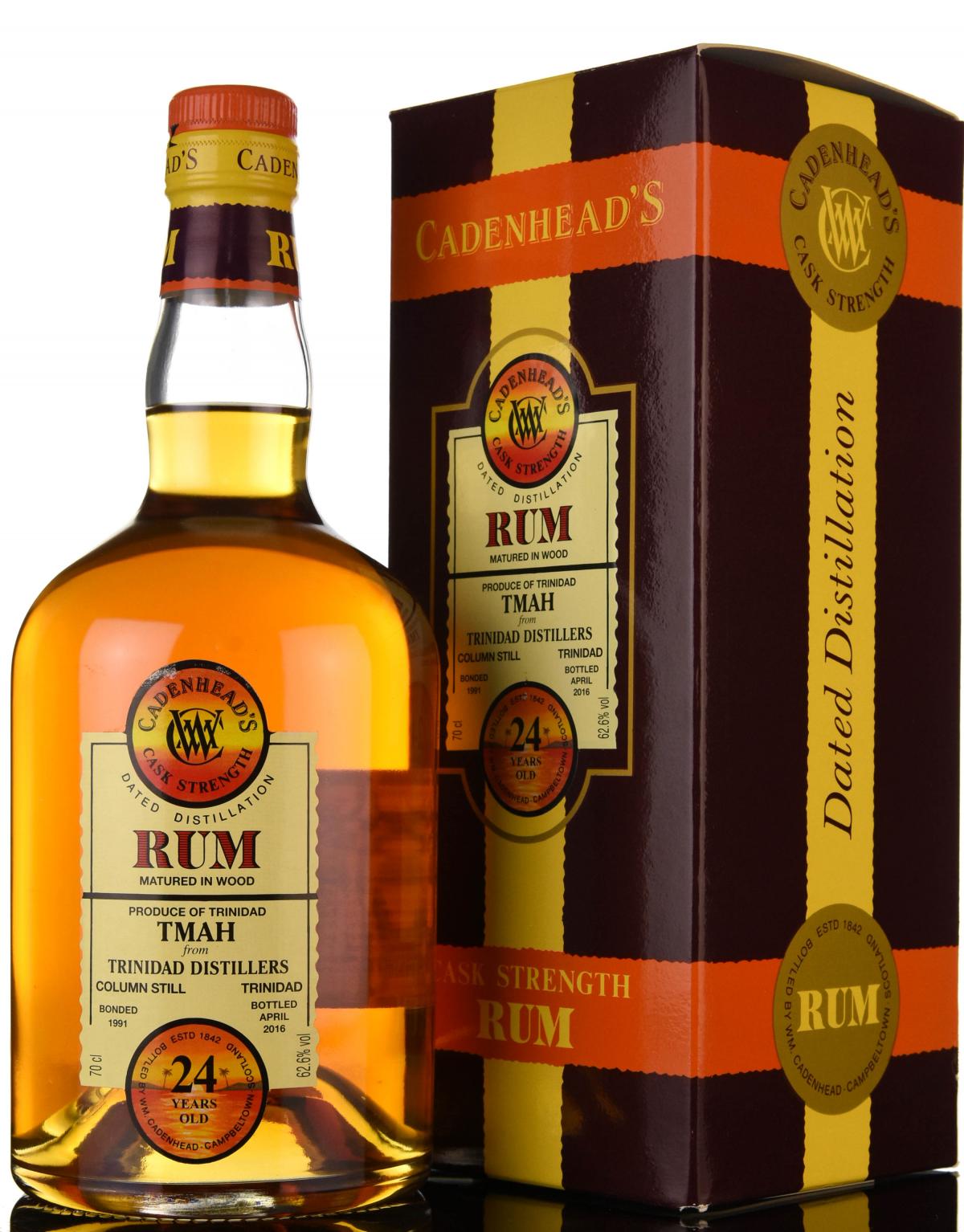 Trinidad 1991-2016 - 24 Year Old - Cask Strength - Cadenheads Rum