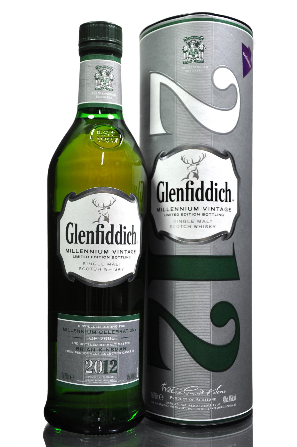 Glenfiddich 2000-2012 - 12 Year Old - Millennium Vintage