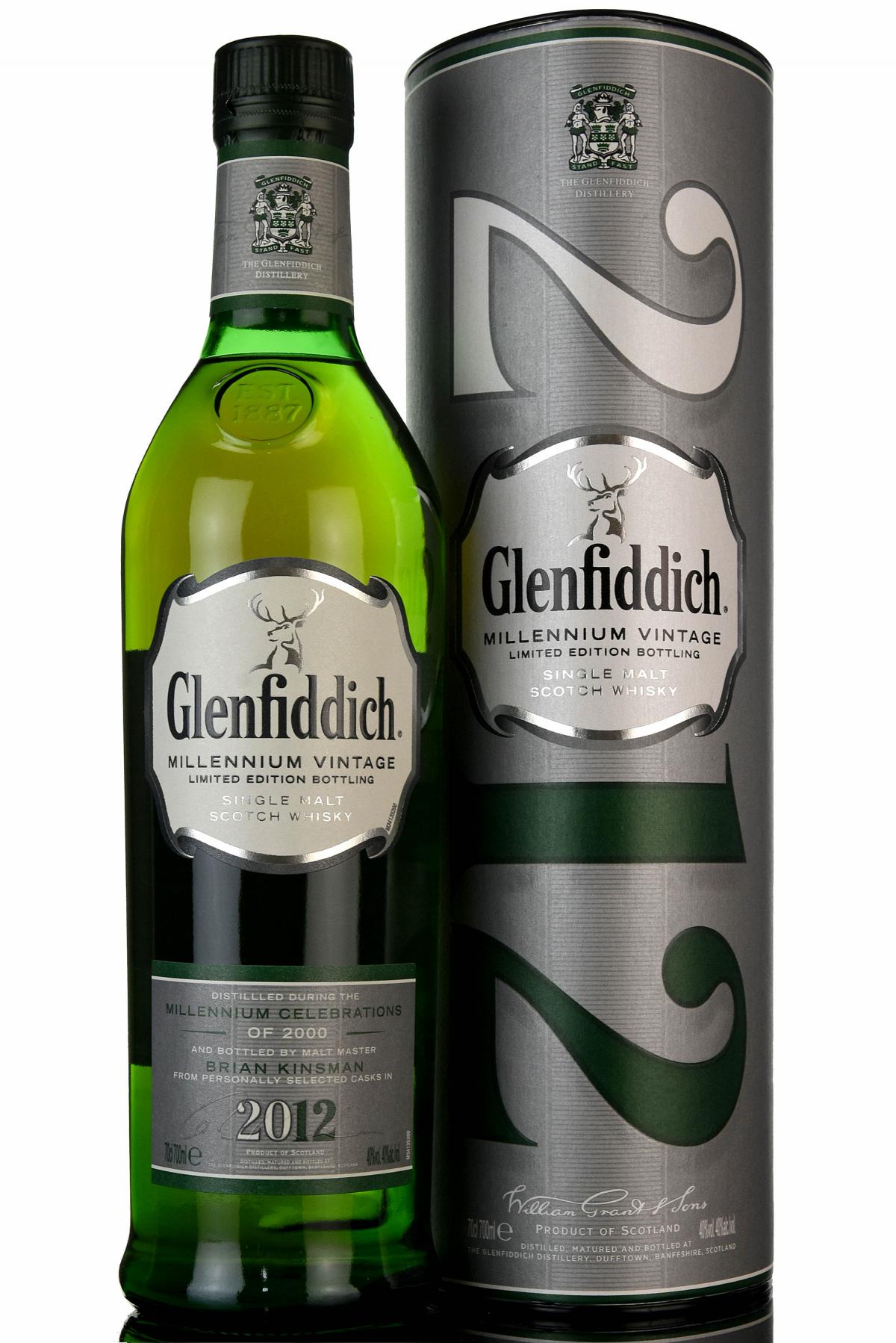 Glenfiddich 2000-2012 - 12 Year Old - Millennium Vintage