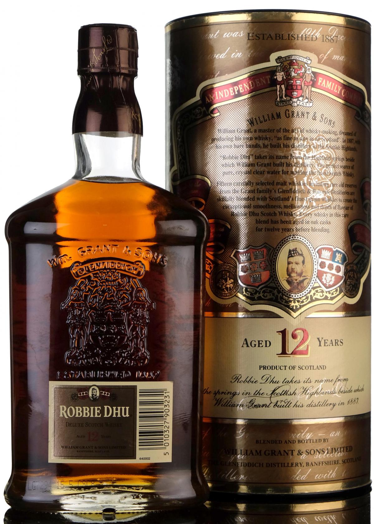 【未開封】古酒 12年 ウイスキー ROBBIE DHU ロビー　デュー 1L Robbie Dhu - 12 Year Old (1 Litre) Whisky Auction | Whisky
