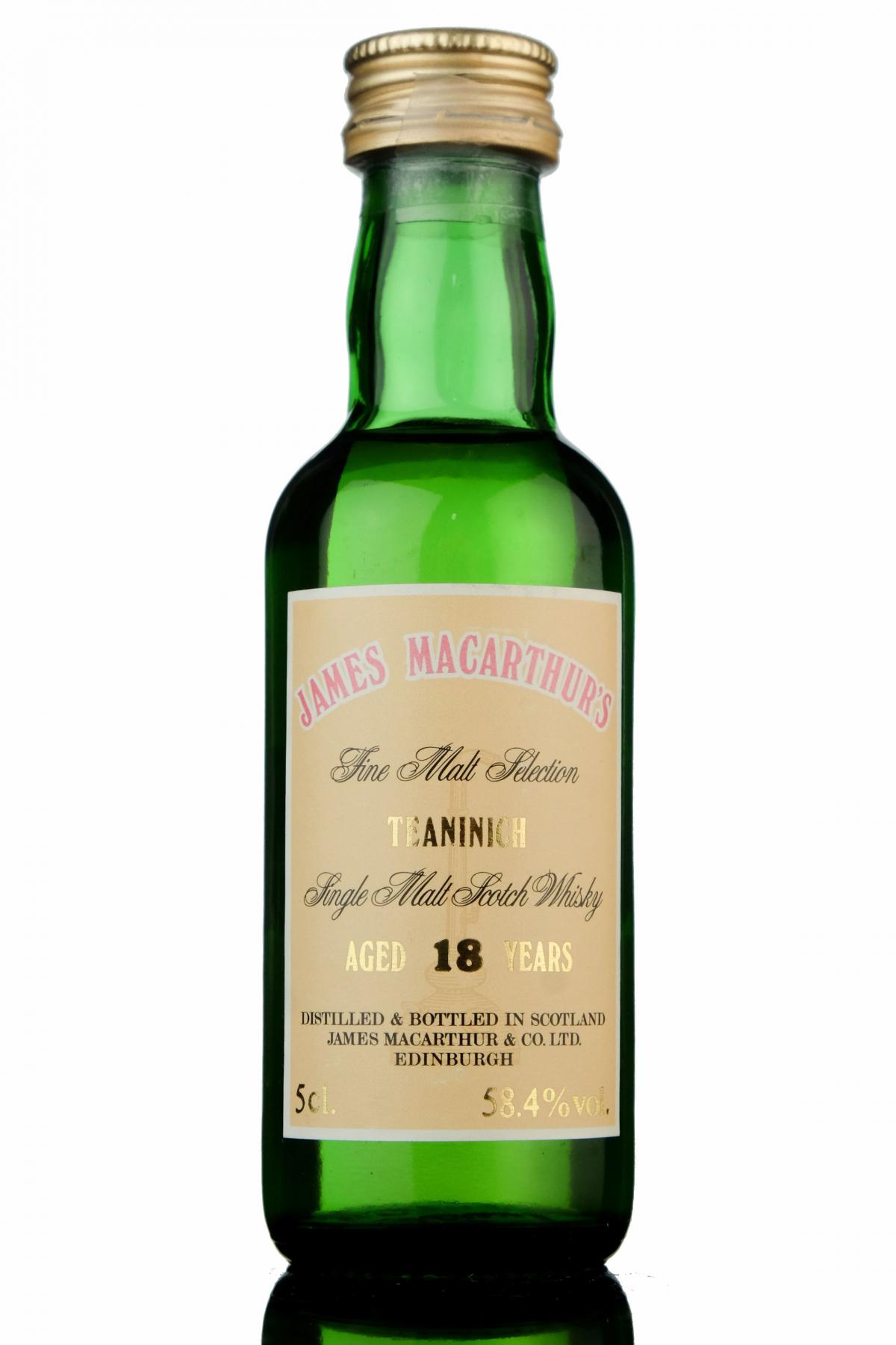 Teaninich 18 Year Old - James MacArthur - Fine Malt Selection Miniature