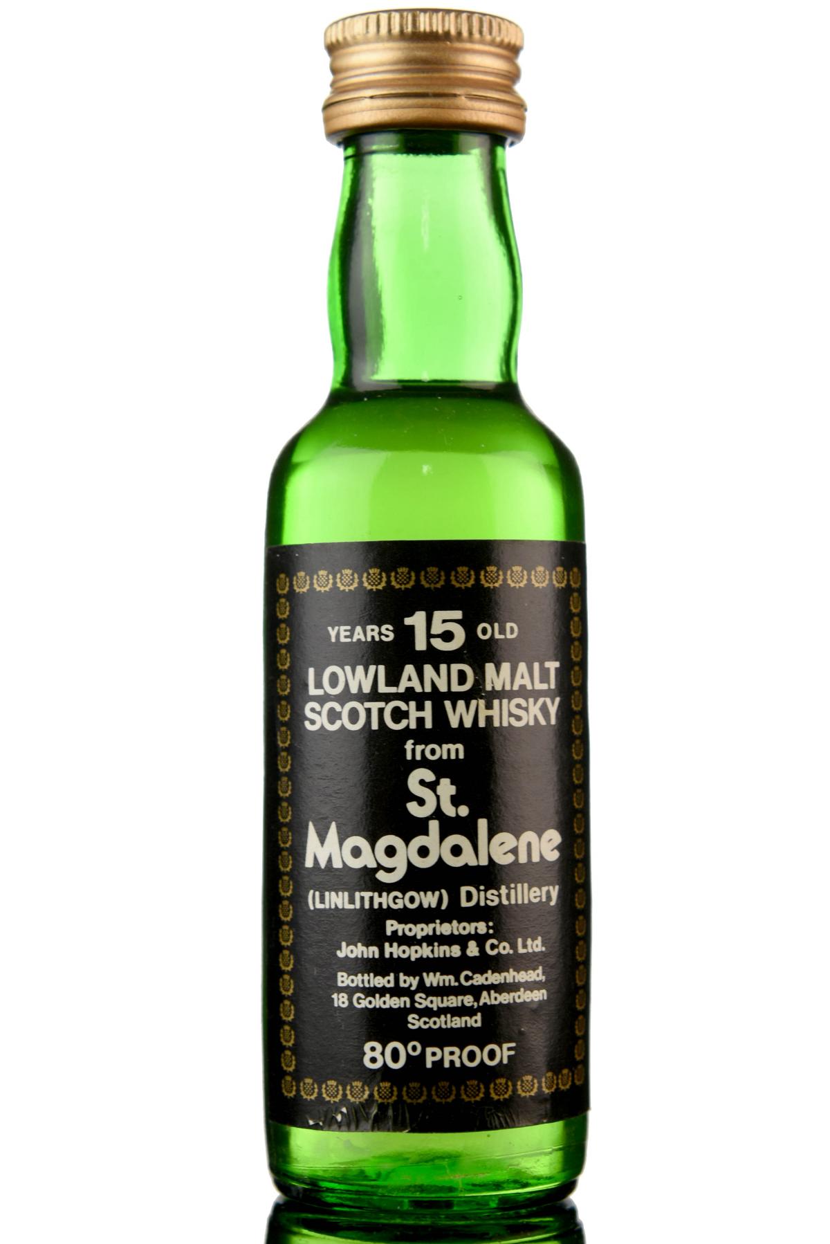 St Magdalene 15 Year Old - Cadenhead Miniature