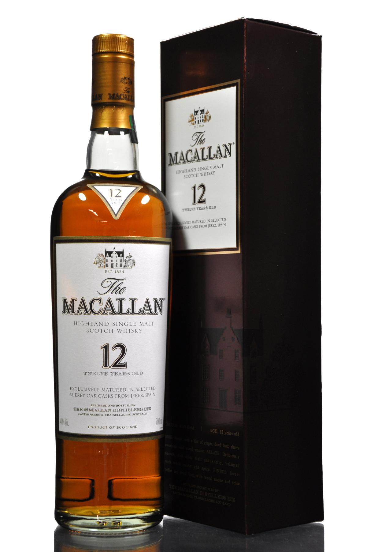 Macallan 12 Year Old - Sherry Cask - Mid 2000s