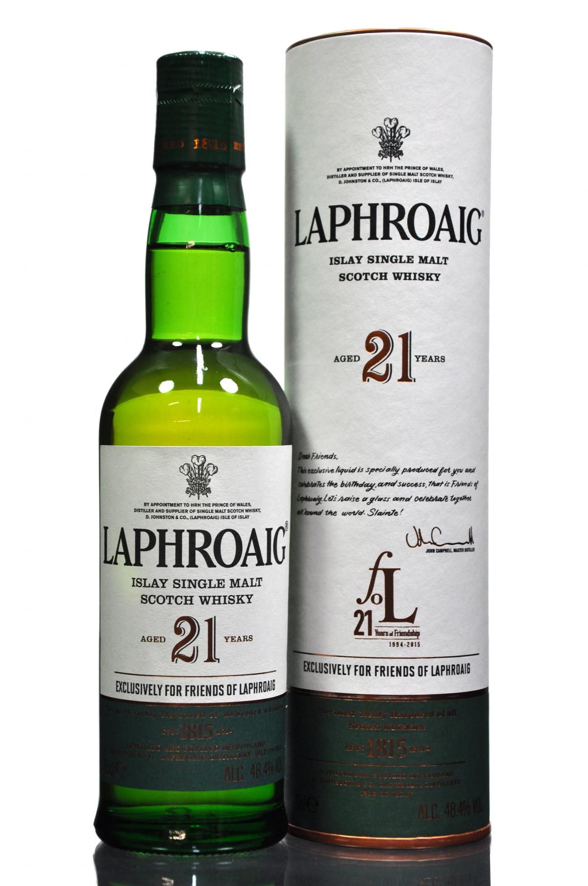 Laphroaig 21 Year Old - 35cl