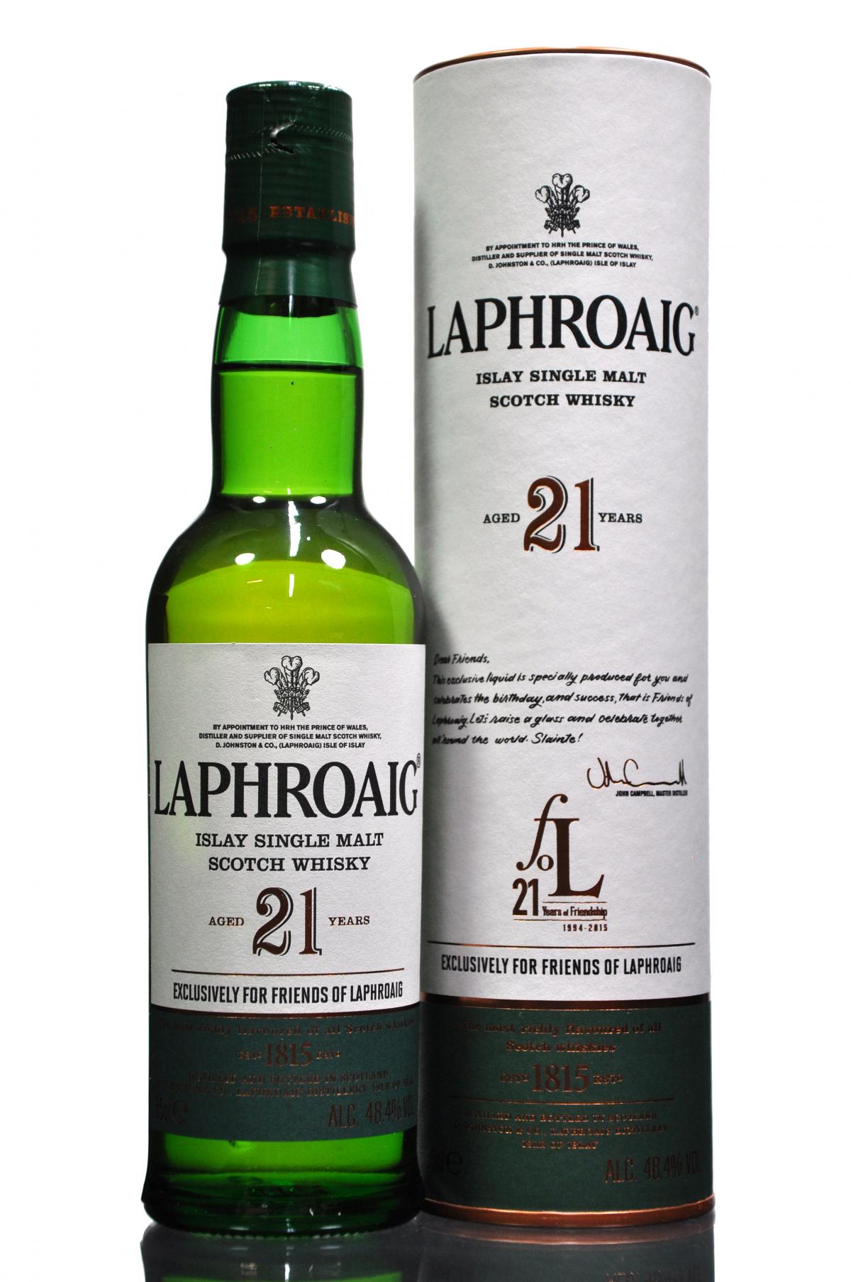 Laphroaig 21 Year Old - 35cl