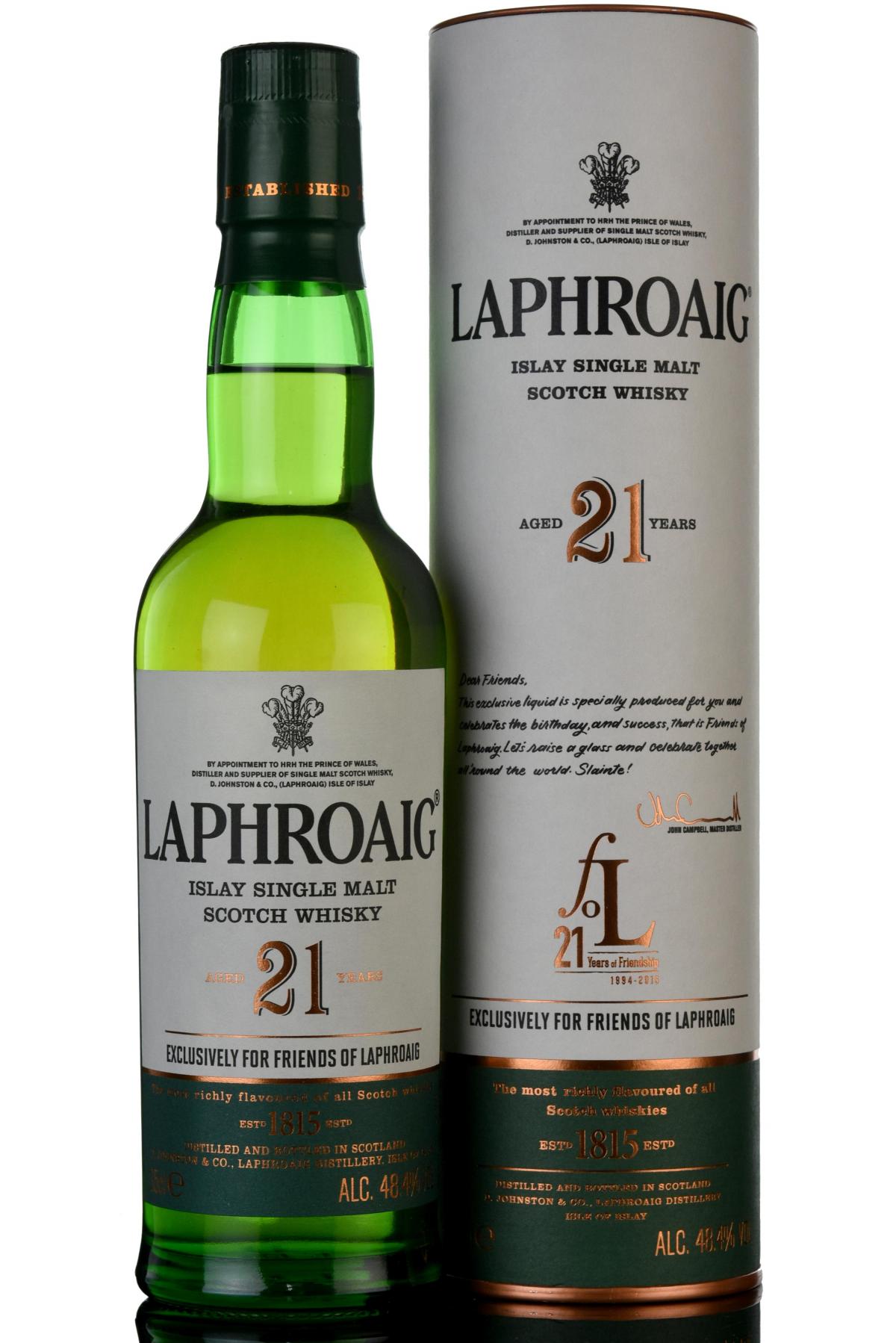 Laphroaig 21 Year Old - 35cl